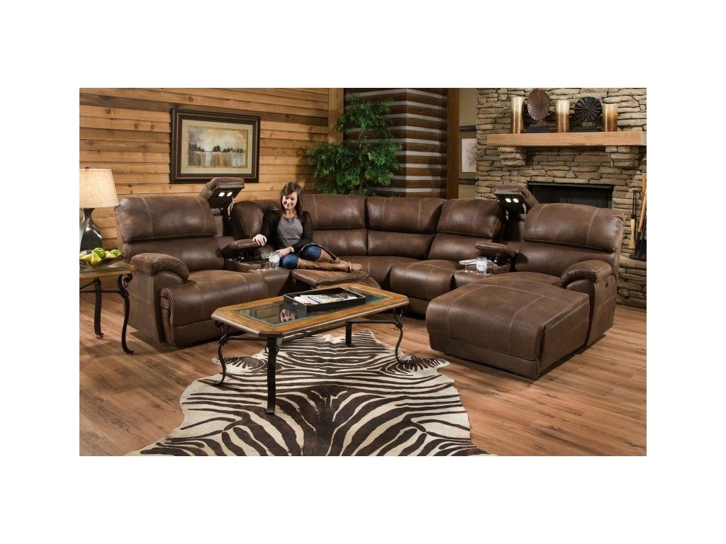 Franklin Living Room Empire Power Sectional, 40" Tv Free 55empire Pertaining To Lubbock Sectional Sofas (Photo 4 of 10)