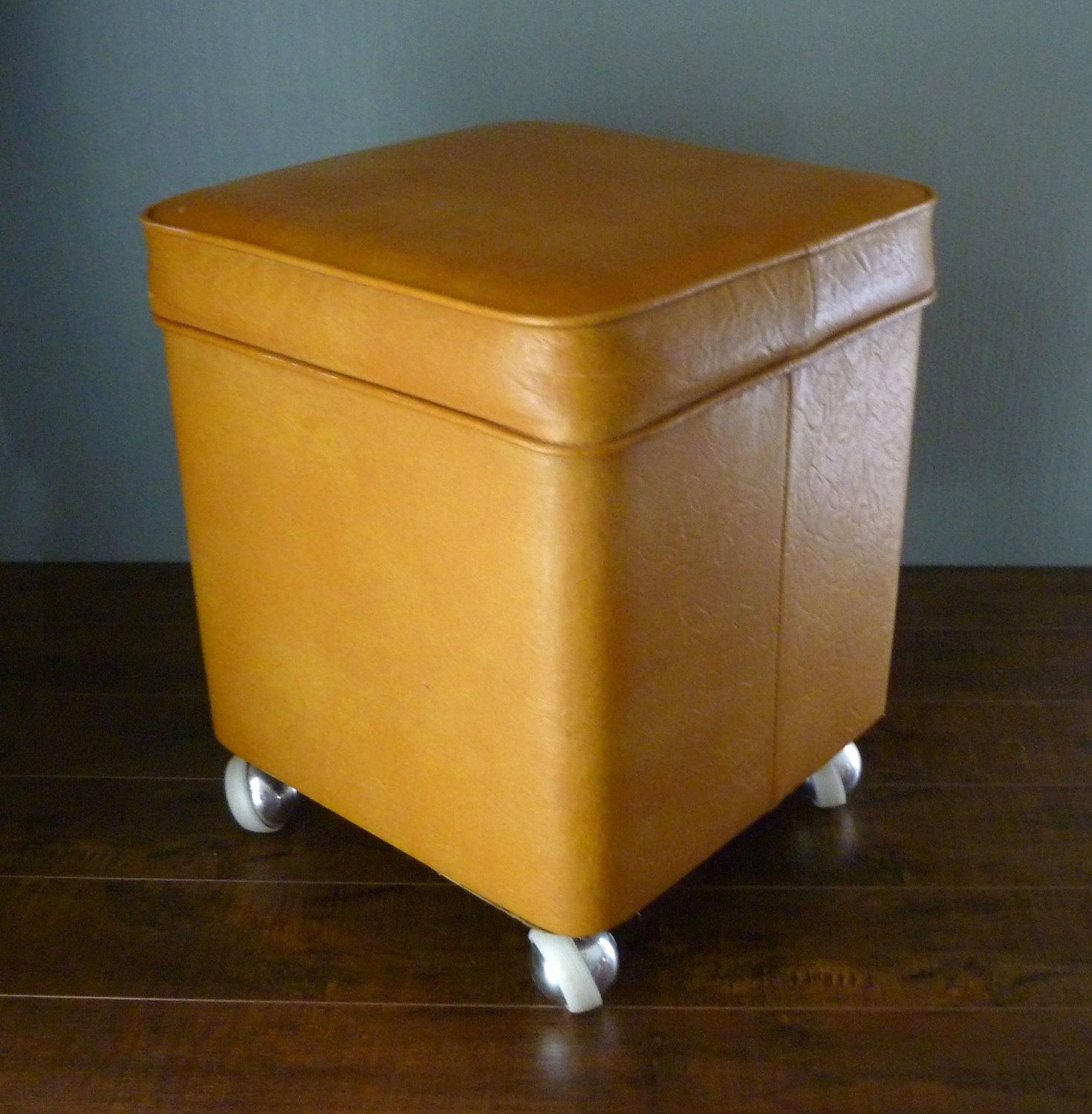 Furniture: Leather Yellow Ottoman With Small Leather Storage Ottoman For Ottomans With Wheels (View 6 of 15)