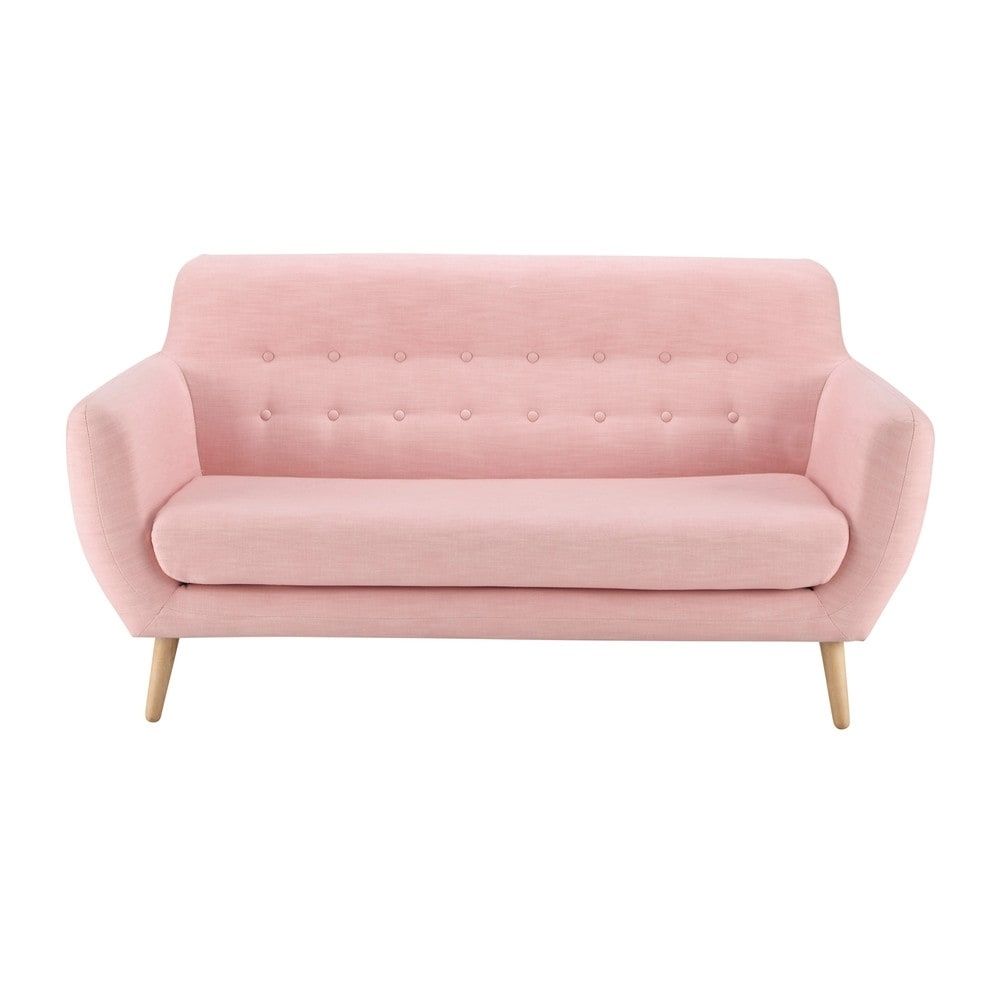 Furniture: Phenomenal Vintage Pink Sofa Home Interior Design Ideas Pertaining To Vintage Sofas (Photo 8 of 10)