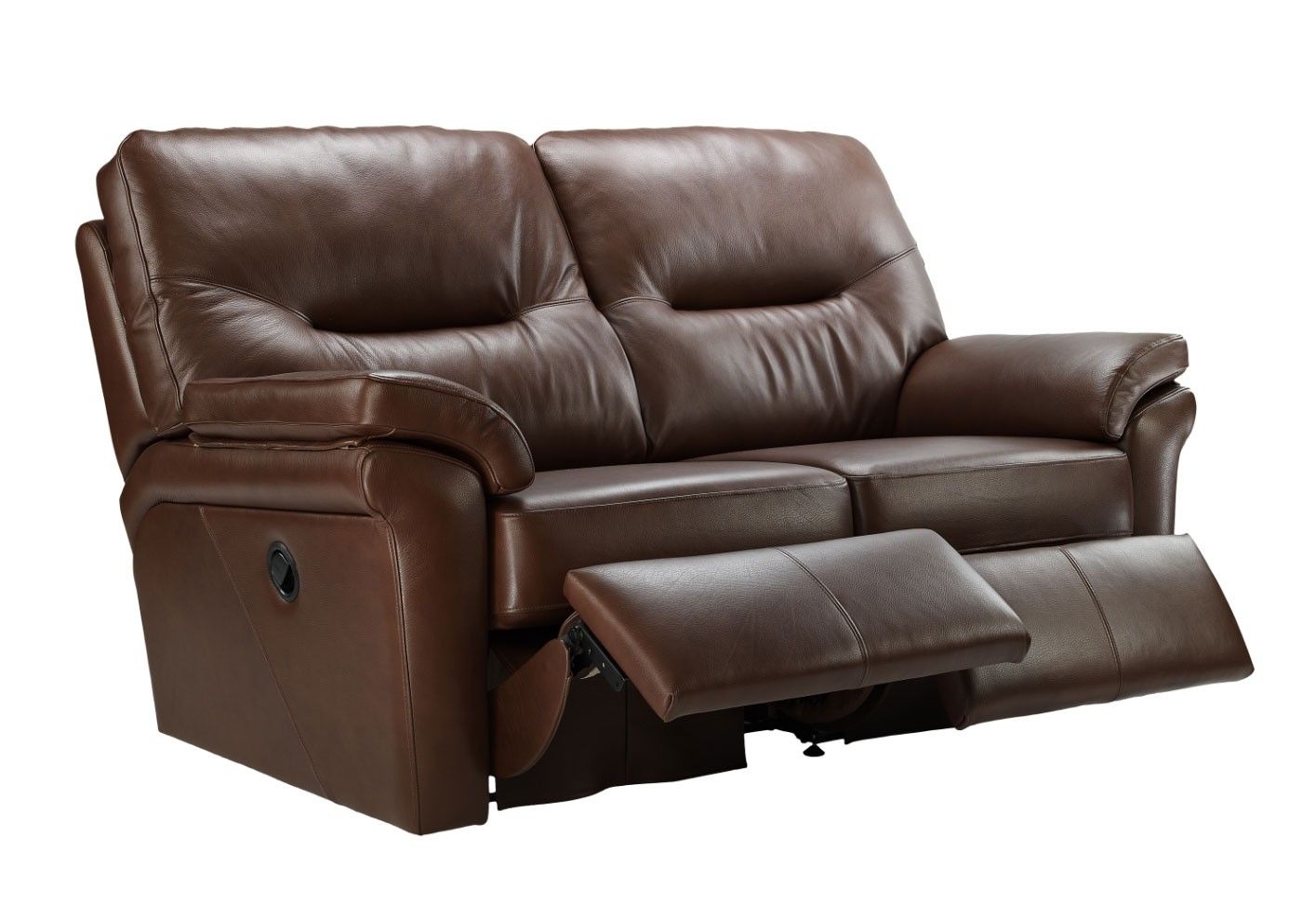 G Plan Washington Leather 2 Seater Double Recliner Sofa | Tr Hayes Intended For Recliner Sofas (Photo 2 of 10)