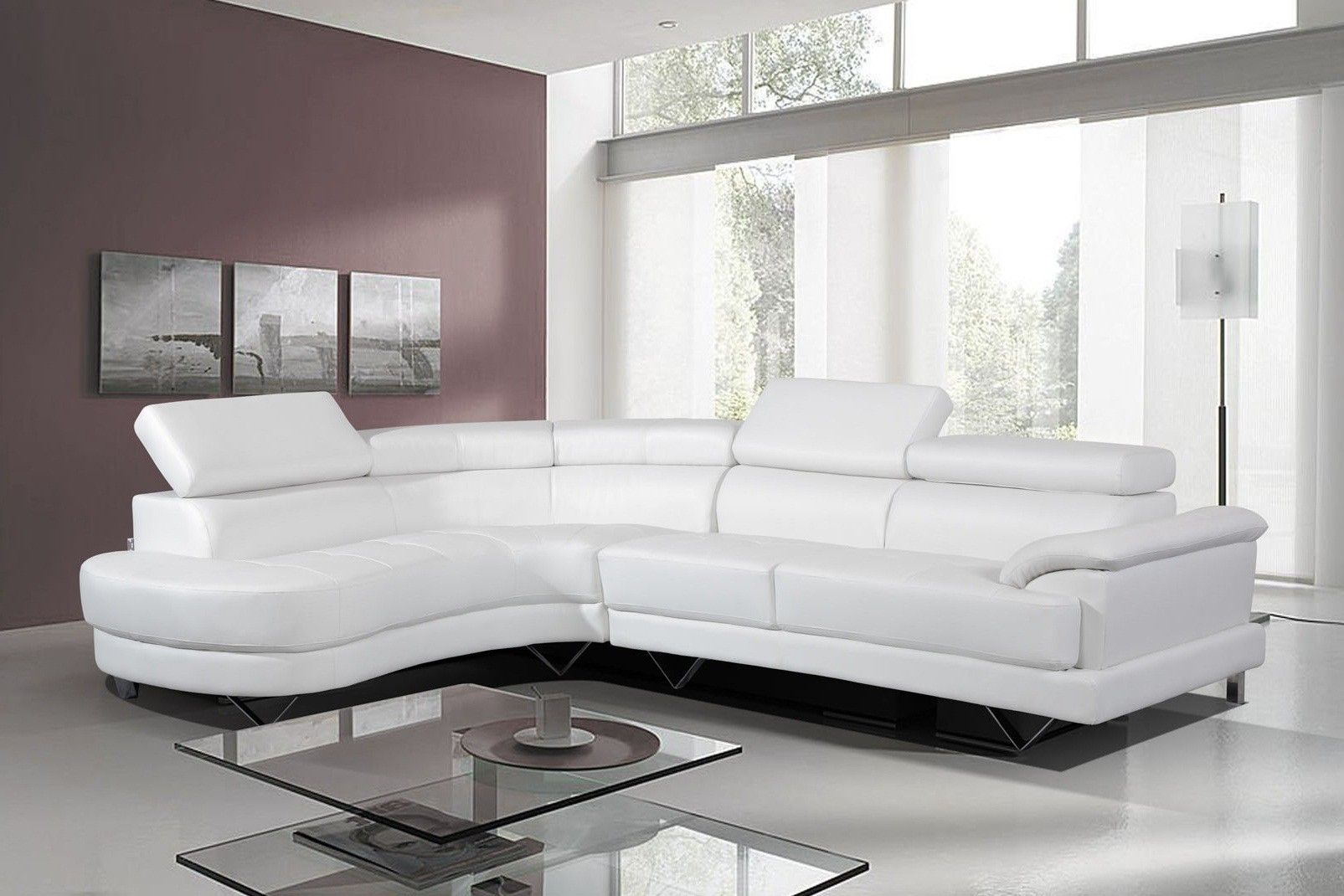 white corner sofa living room