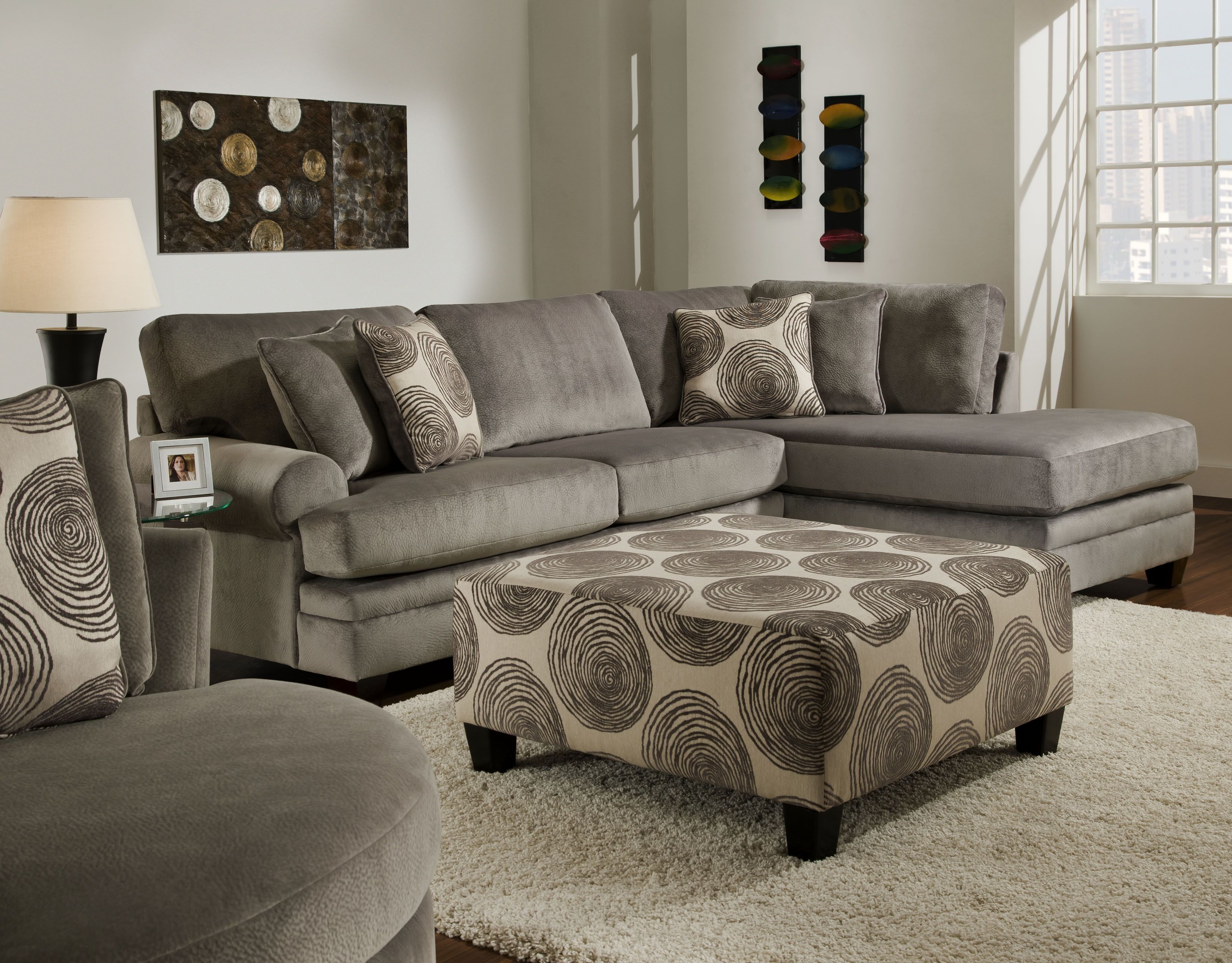 Groovy Champion Grey Sectional 2 Pc $1,195 @ Cornerstone Furniture Intended For Las Vegas Sectional Sofas (Photo 7 of 10)