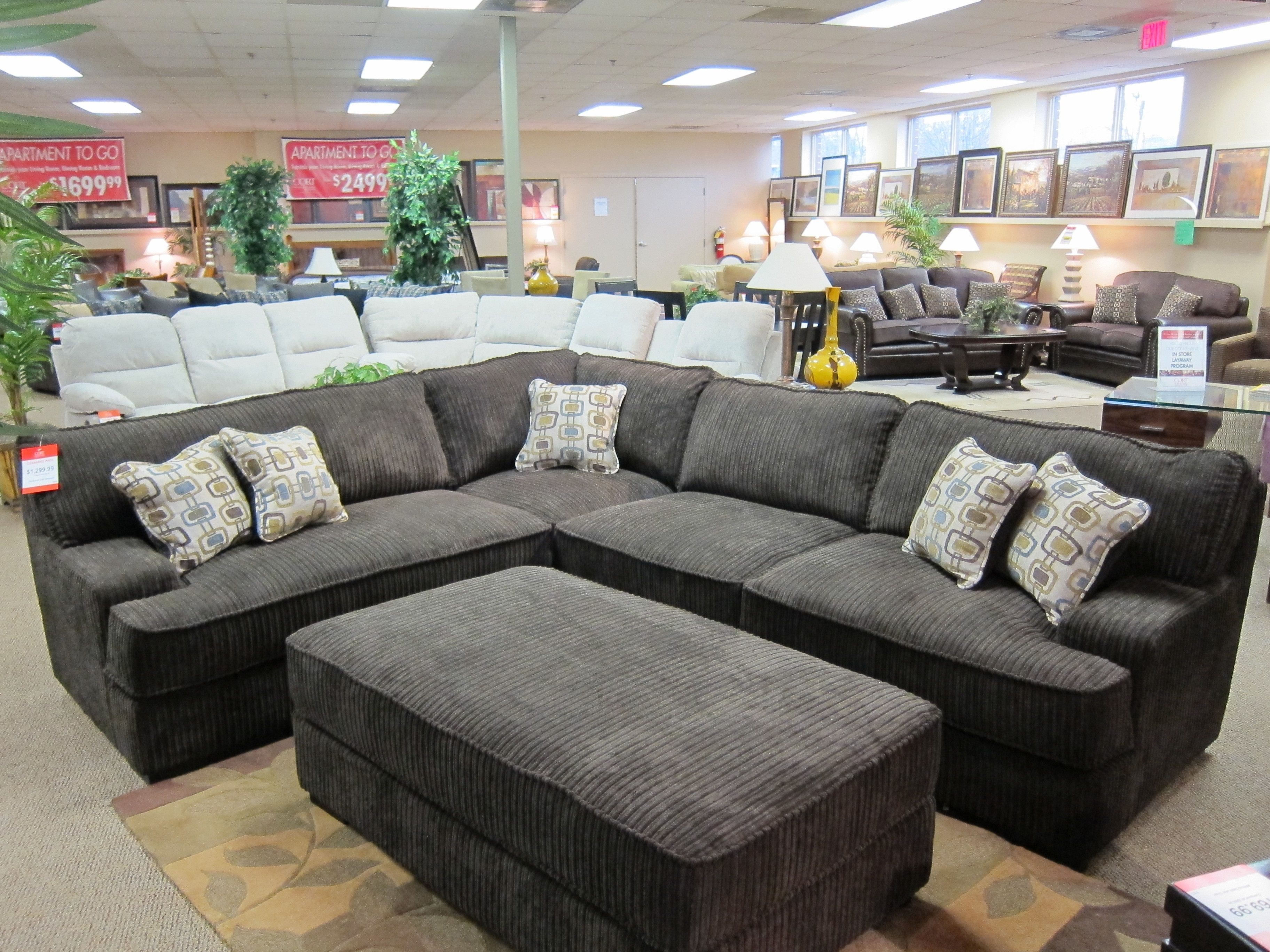 High Tech Wayfair Sectionals Sofas Oversized That Are Ready For For Sectional Sofas With Oversized Ottoman (Photo 8 of 15)