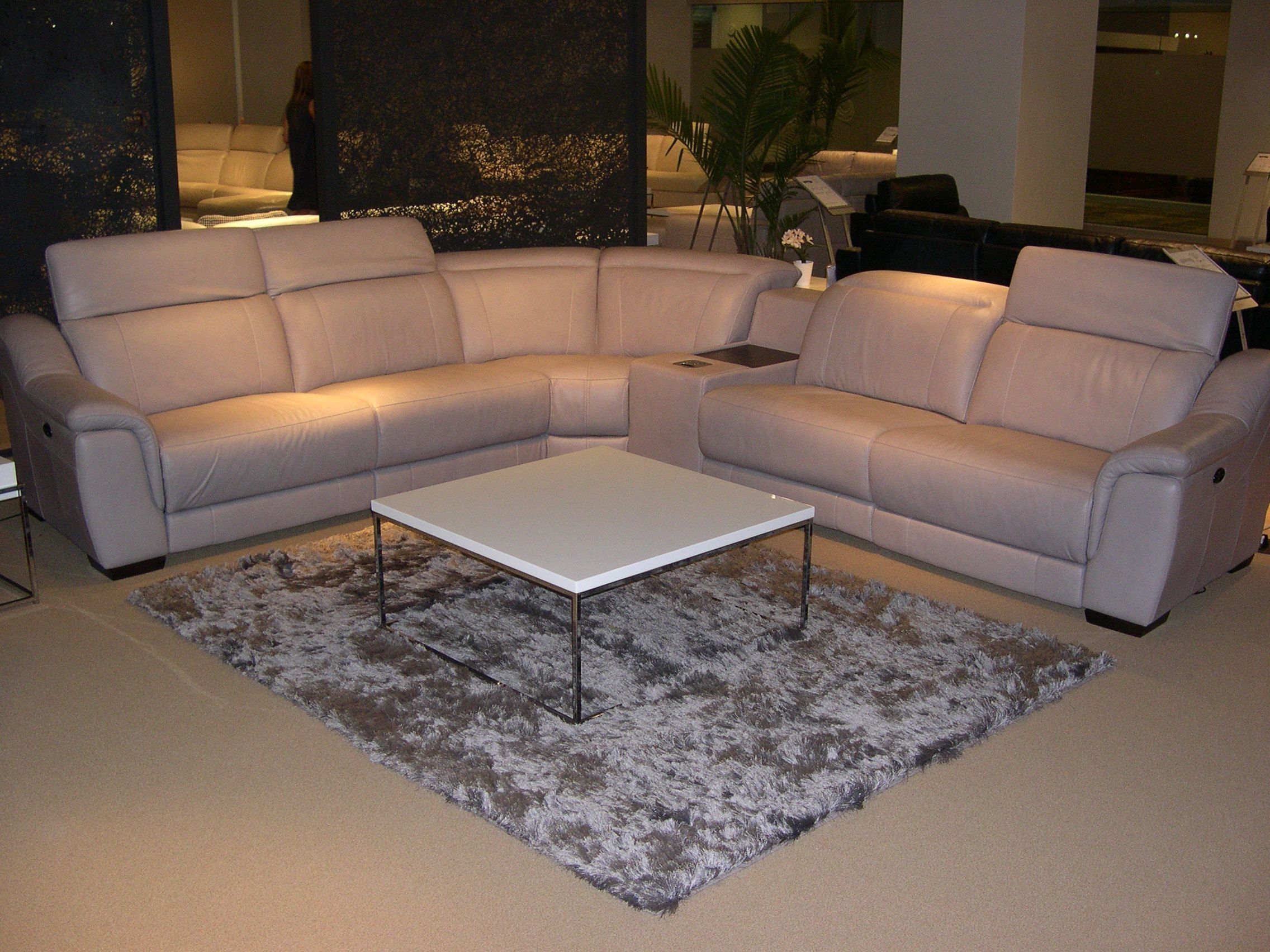 Htl Leather Sectional – Adjustable Headrests. Note The Built In Inside Las Vegas Sectional Sofas (Photo 9 of 10)