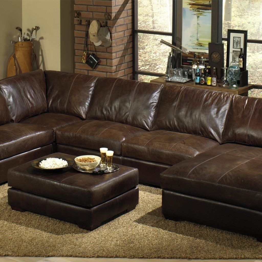 Inspirational Genuine Leather Sectional Sofa With Chaise Throughout High End Leather Sectional Sofas (View 4 of 10)