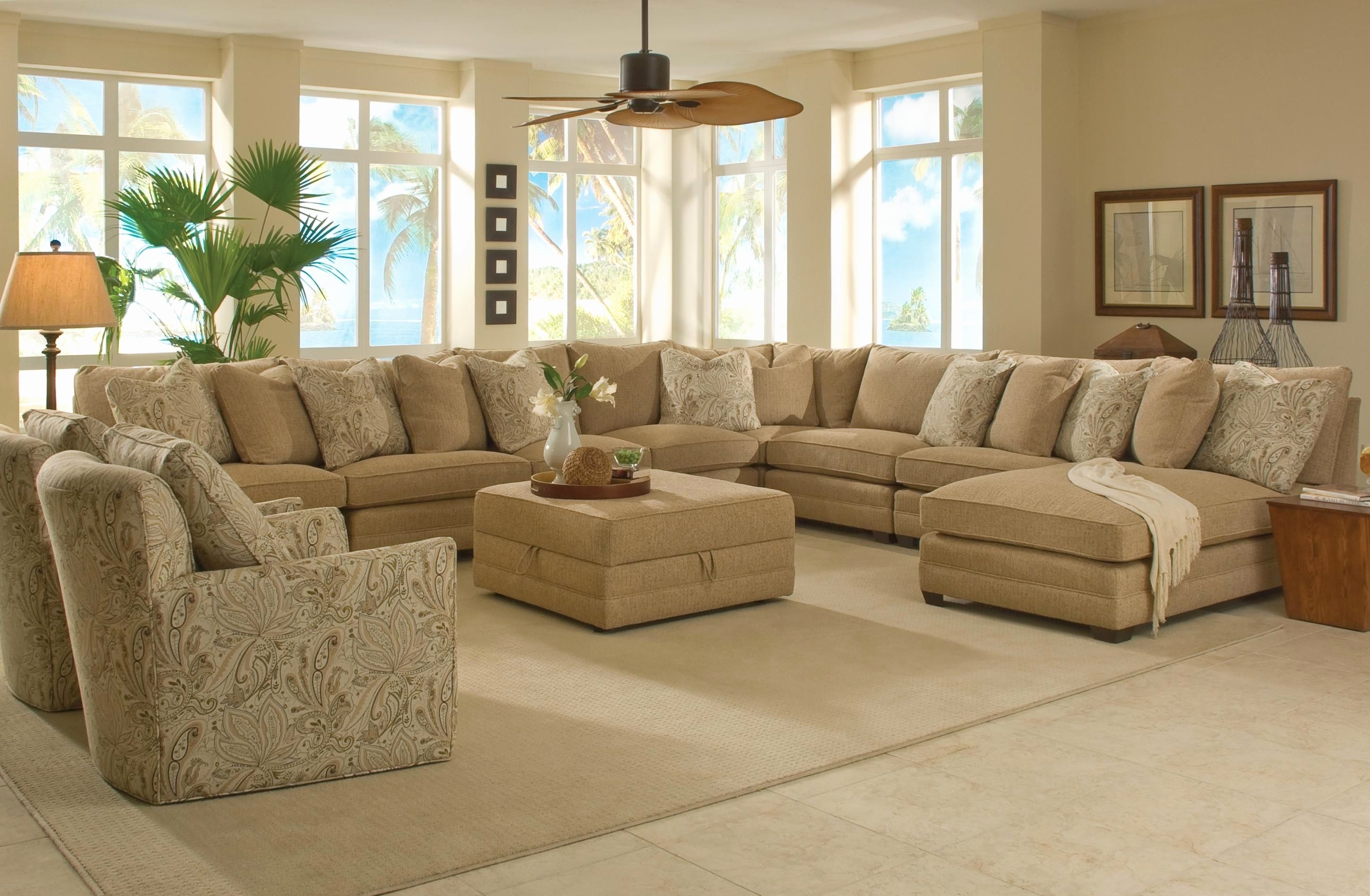 Inspirational Sectional With Large Ottoman 2018 – Couches And Sofas For Couches With Large Ottoman (Photo 9 of 15)
