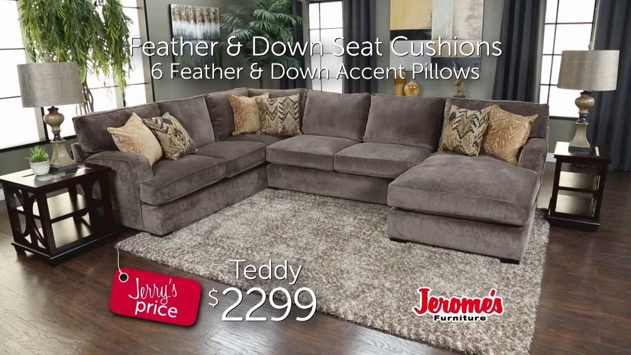 Jerome's Furniture – Teddy Sectional – Youtube Inside Jerome's Sectional Sofas (Photo 1 of 10)