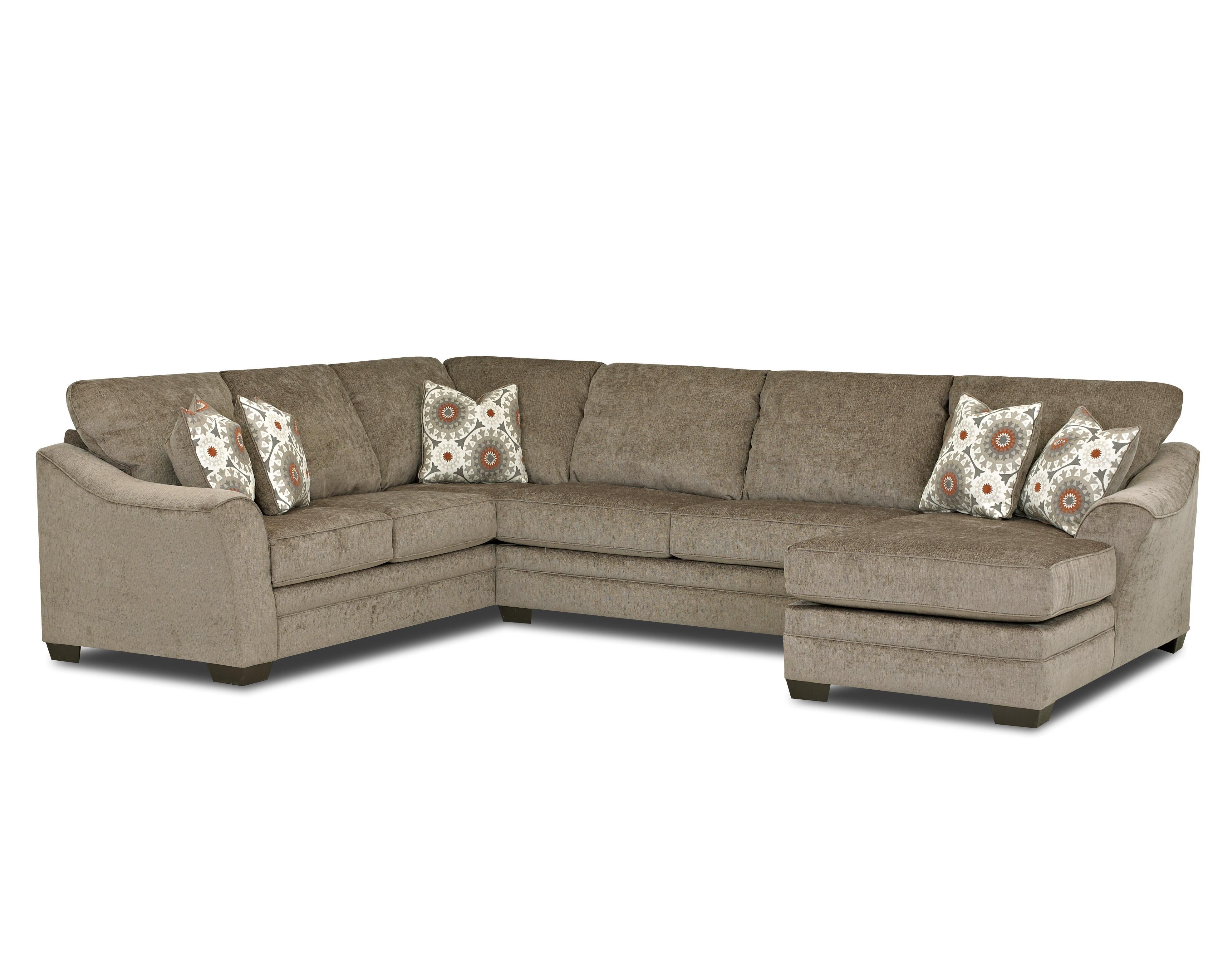 Klaussner Heston Contemporary Sectional Sofa With Flared, Sloped Throughout Johnny Janosik Sectional Sofas (View 10 of 10)