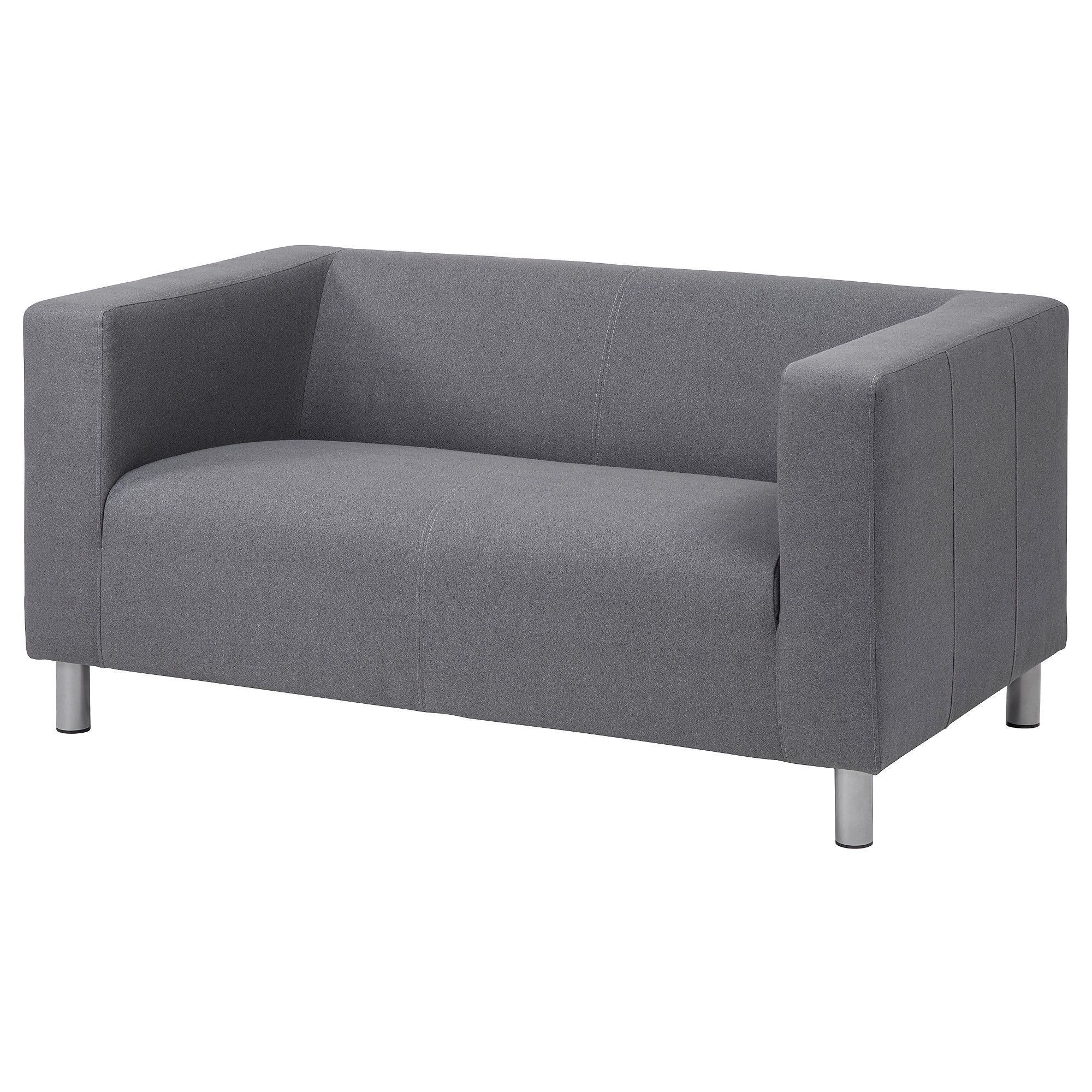 Klippan Compact 2 Seat Sofa Flackarp Grey – Ikea Inside Ikea Small Sofas (View 8 of 10)