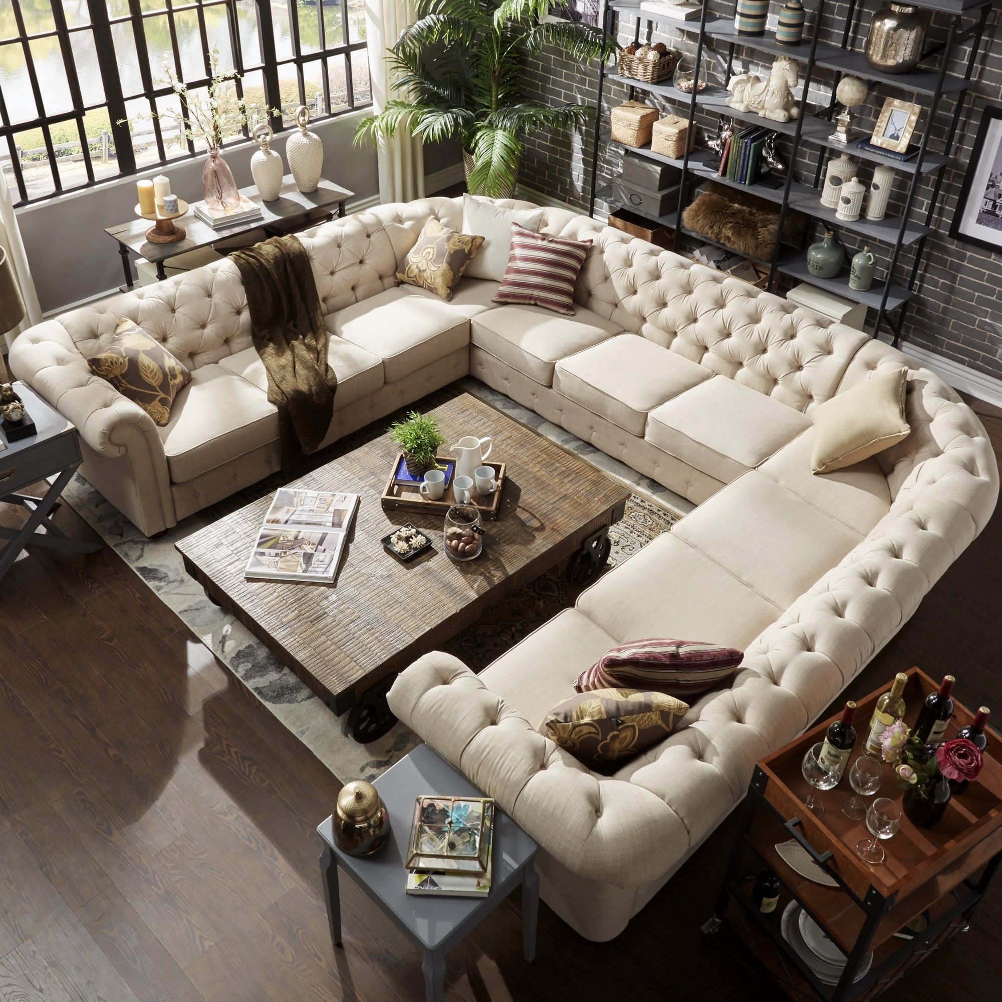 Featured Photo of 15 Collection of U Shaped Sectionals