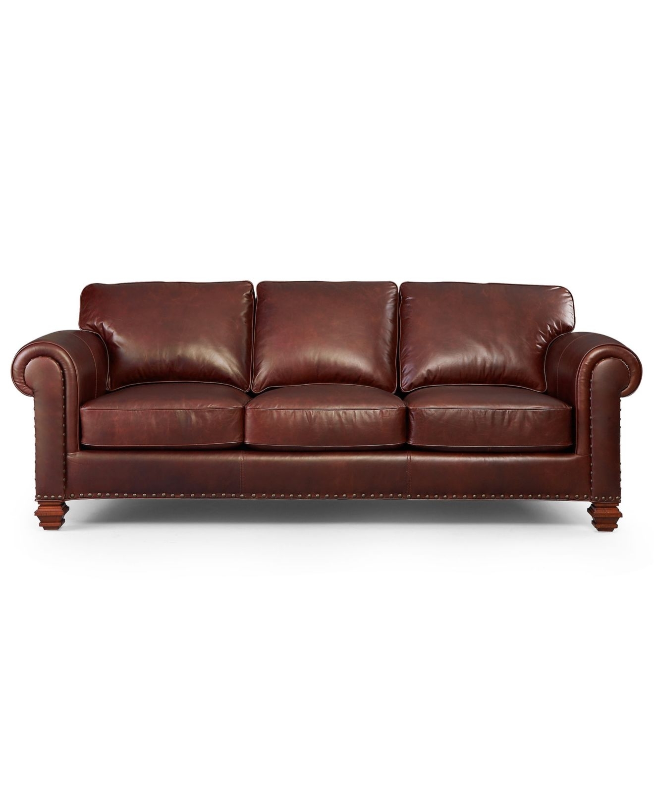 Lauren Ralph Lauren Leather Sofa, Stanmore – Living Room Furniture Throughout Macys Leather Sofas (Photo 9 of 10)