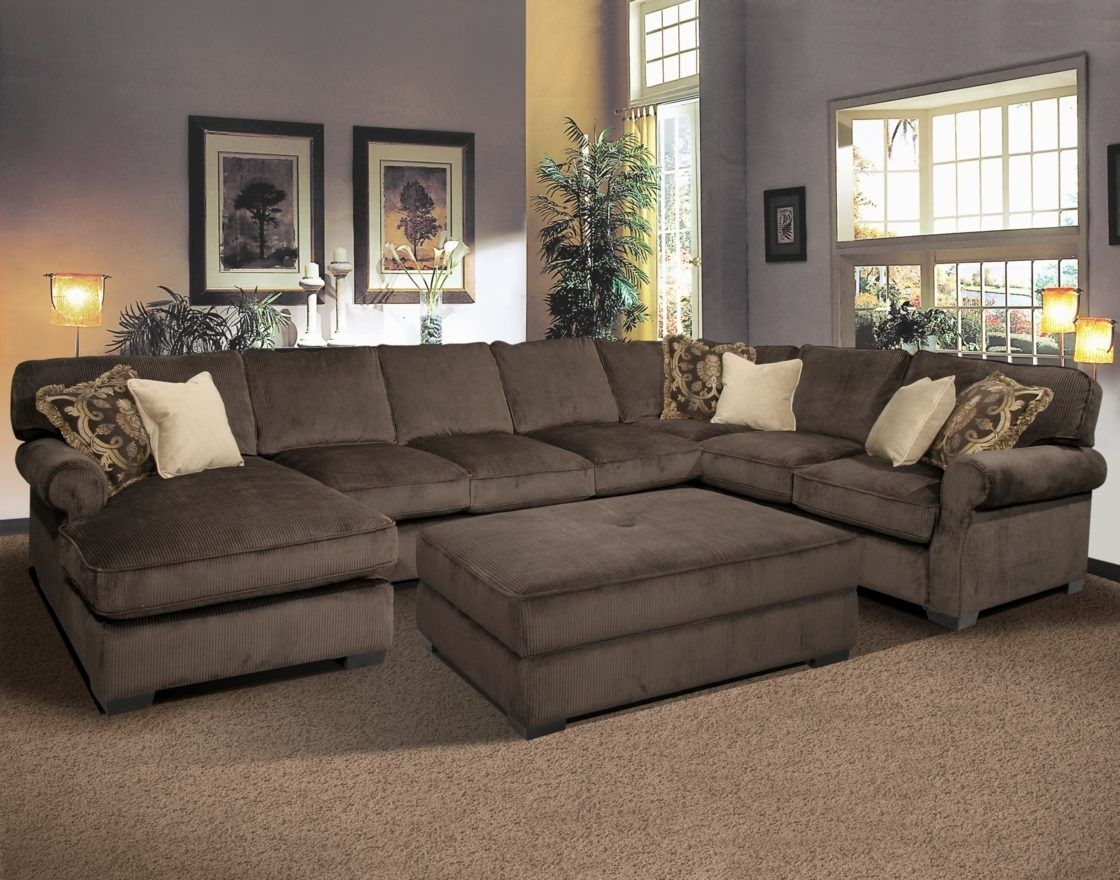 Living Room: Impressive Furniture Home Wonderful U Shaped Sectional Pertaining To U Shaped Sectional Sofas (Photo 5 of 10)