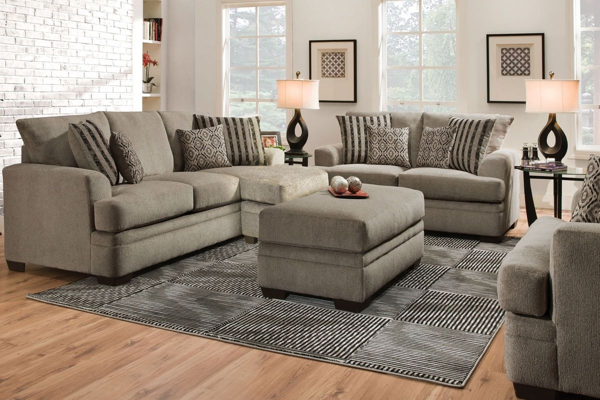 Lynwood Chenille Sectional With Moveable Chaise At Gardner White Regarding Gardner White Sectional Sofas (Photo 3 of 10)