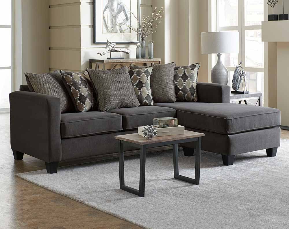 Milano Charcoal 2 Pc. Sectional Sofa | American Freight Intended For Little Rock Ar Sectional Sofas (Photo 3 of 10)