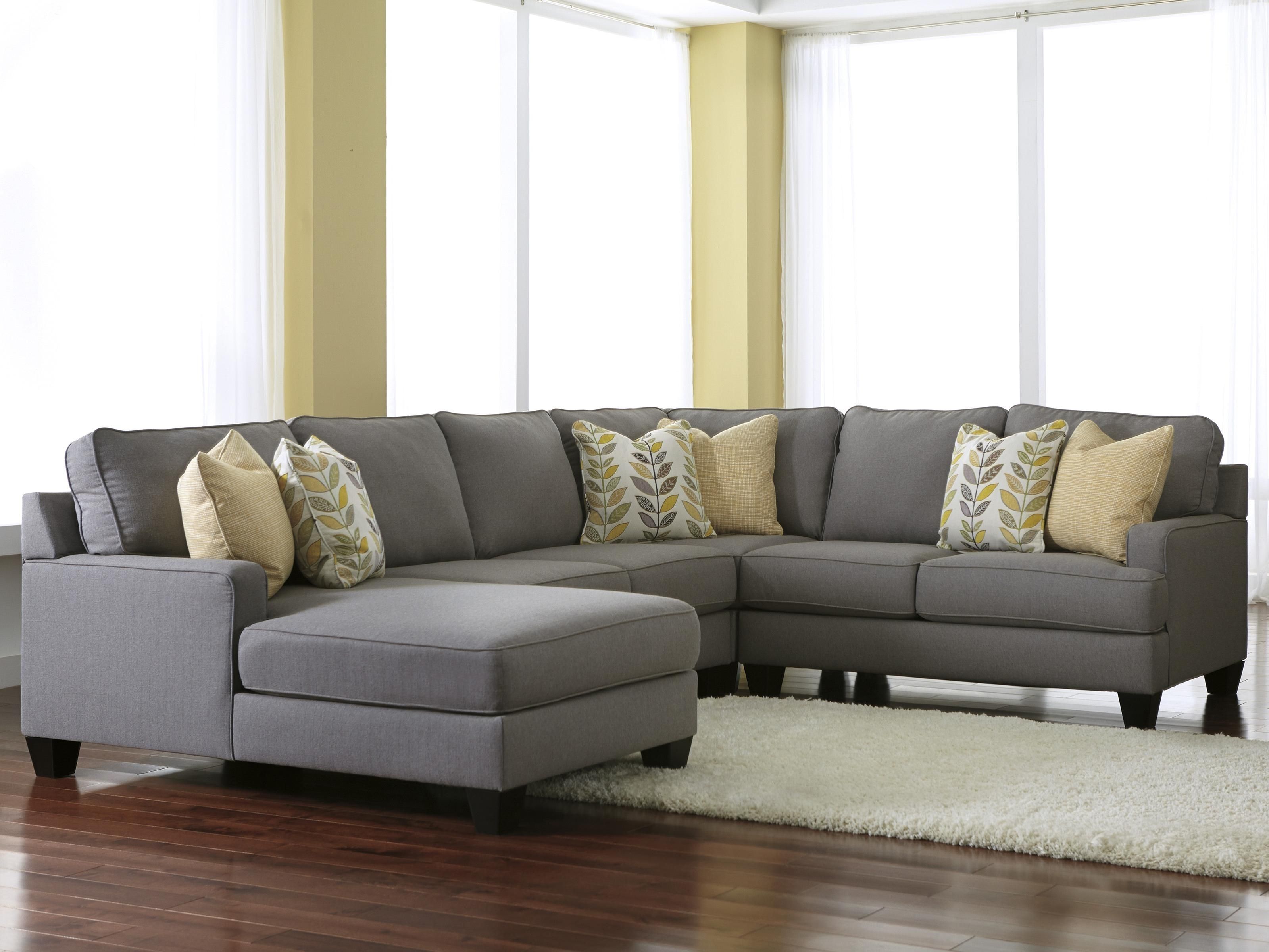 Modern 4 Piece Sectional Sofa With Left Chaise & Reversible Seat Pertaining To Eau Claire Wi Sectional Sofas (View 1 of 10)