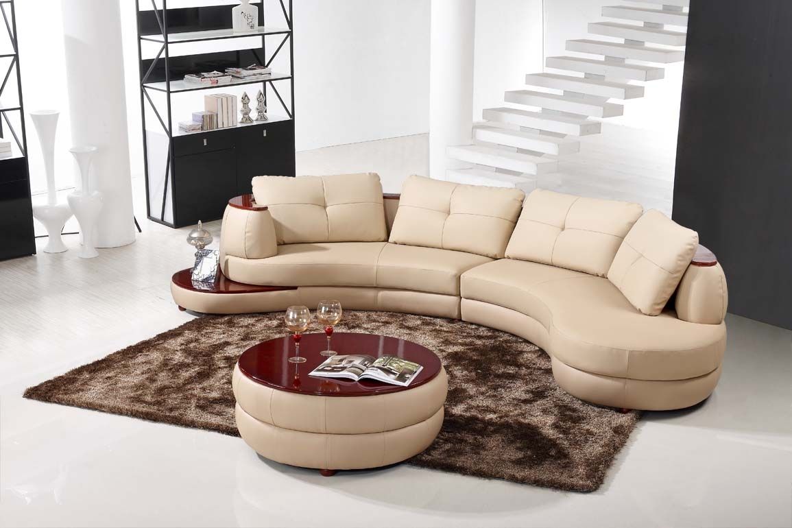 Modern Round Sectional Sofa — Fabrizio Design : How To Rebuild A Intended For Round Sectional Sofas (View 4 of 10)