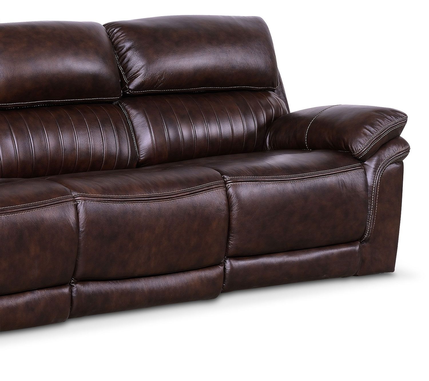 Monterey 3 Piece Power Reclining Sofa – Chocolate | Value City For Recliner Sofas (View 6 of 10)