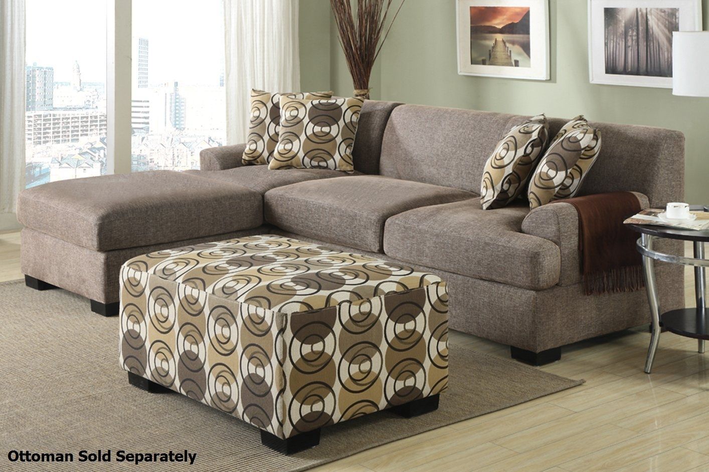 Montreal Ii Beige Fabric Sectional Sofa – Steal A Sofa Furniture Intended For Montreal Sectional Sofas (View 6 of 10)