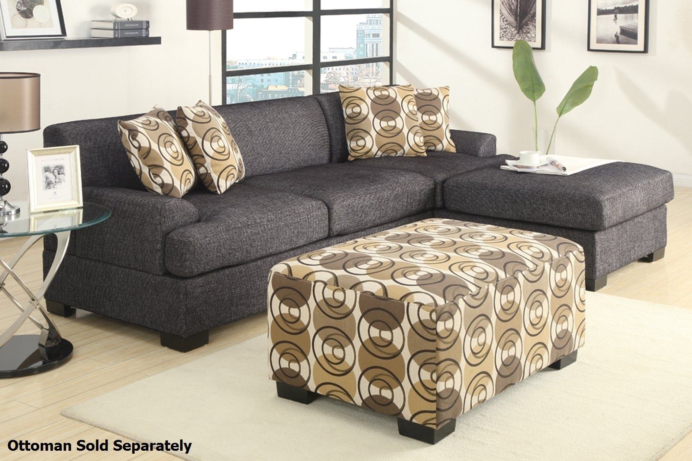 Montreal Ii Grey Fabric Sectional Sofa – Steal A Sofa Furniture Inside Montreal Sectional Sofas (View 1 of 10)