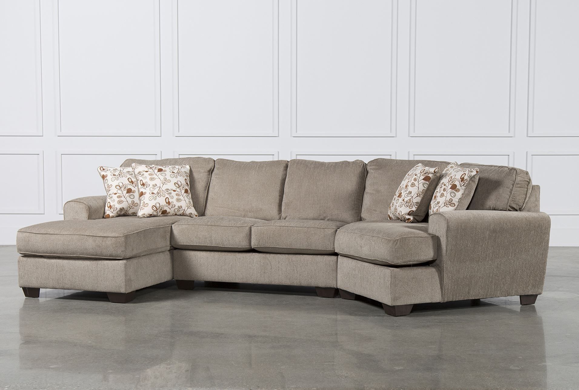 Patola Park 3 Piece Cuddler Sectional W/laf Corner Chaise With Regard To Sectional Sofas With Cuddler (Photo 1 of 10)