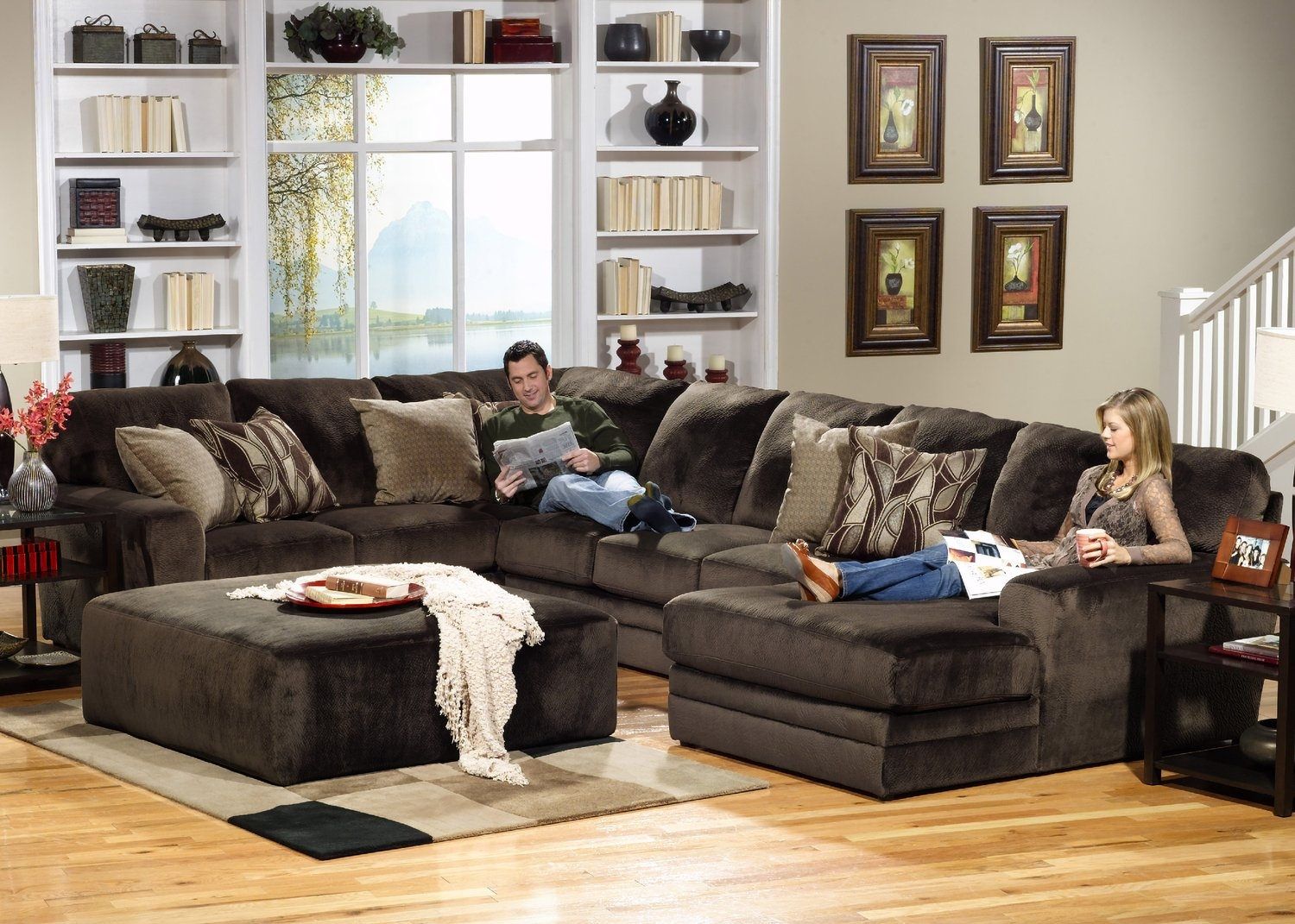Rainier 3 Piece Sectional | Hom Furniture For Duluth Mn Sectional Sofas (View 4 of 10)