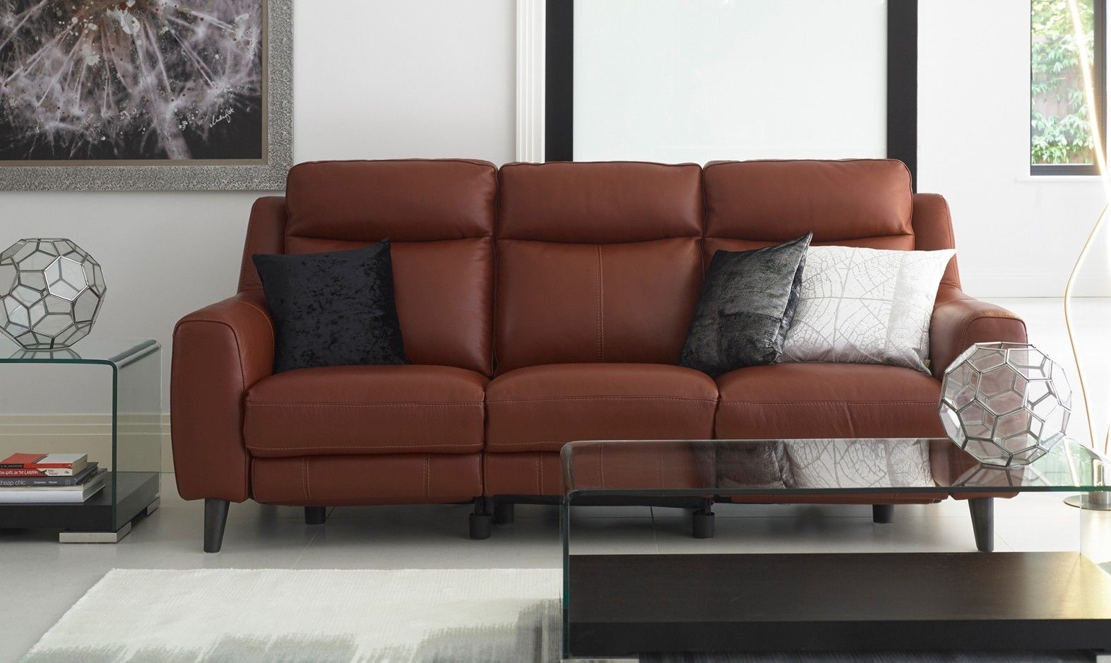 Recliner Sofas In Leather & Fabric | Fishpools With Regard To Recliner Sofas (View 7 of 10)