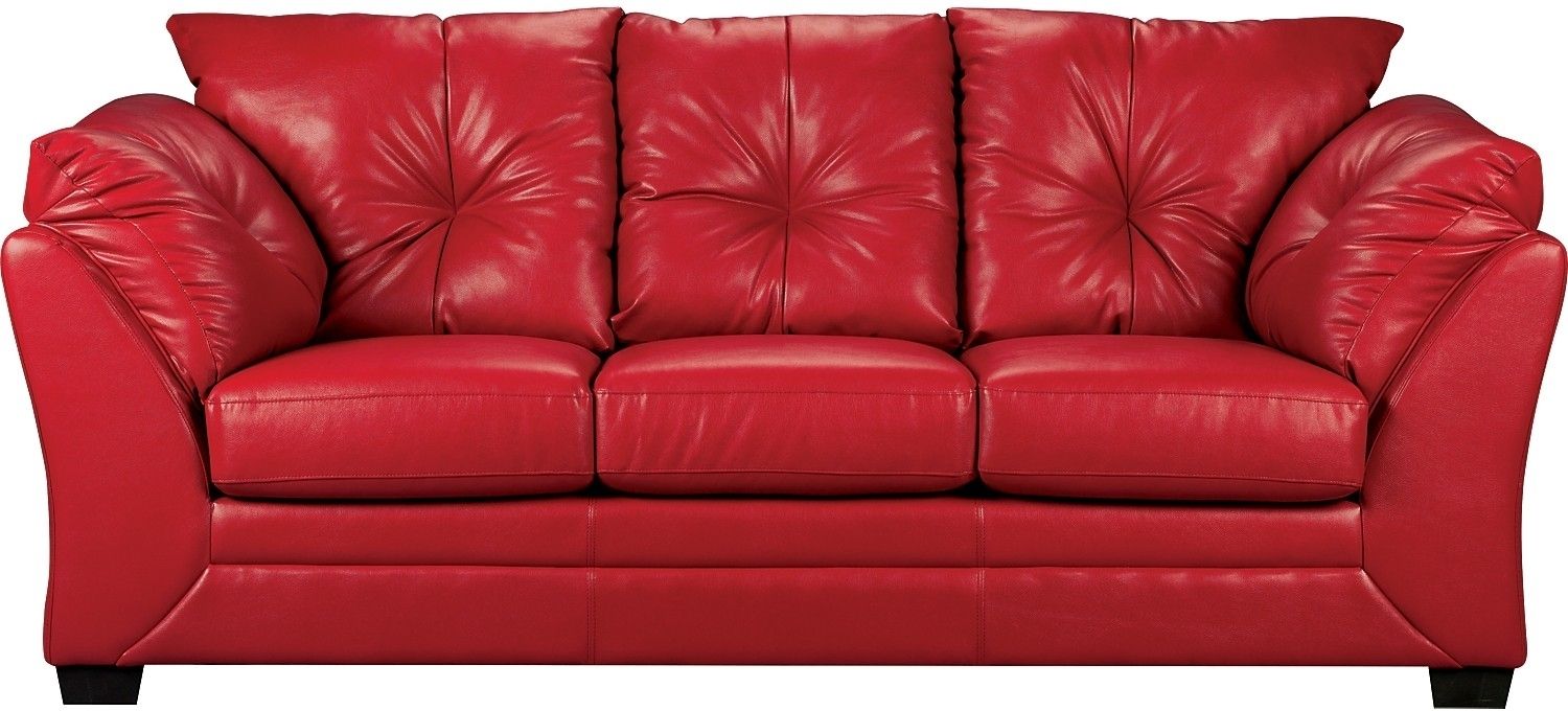 Featured Photo of 15 The Best Red Leather Sofas