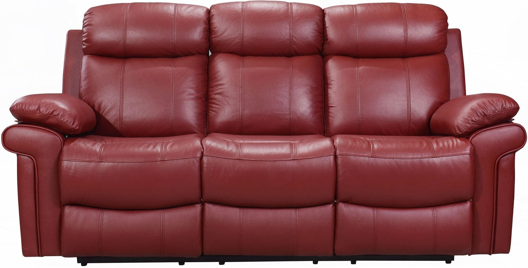 Red Leather Reclining Sofa For Ashley Furniture Remodel 17 Within Red Leather Reclining Sofas And Loveseats (Photo 10 of 15)