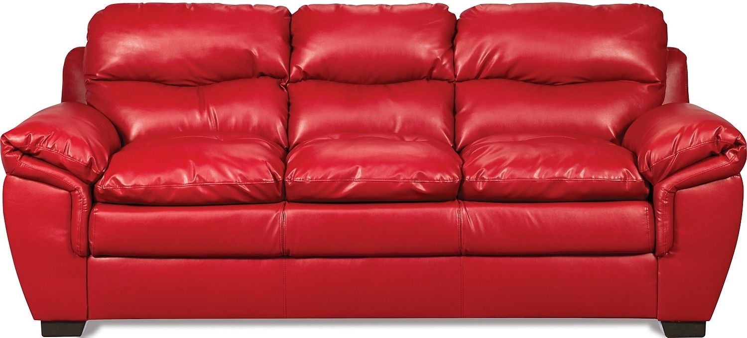 Red Leather Sofa Entrancing Inspiration Red Leather Sofas For Sale In Red Leather Sofas (Photo 4 of 15)