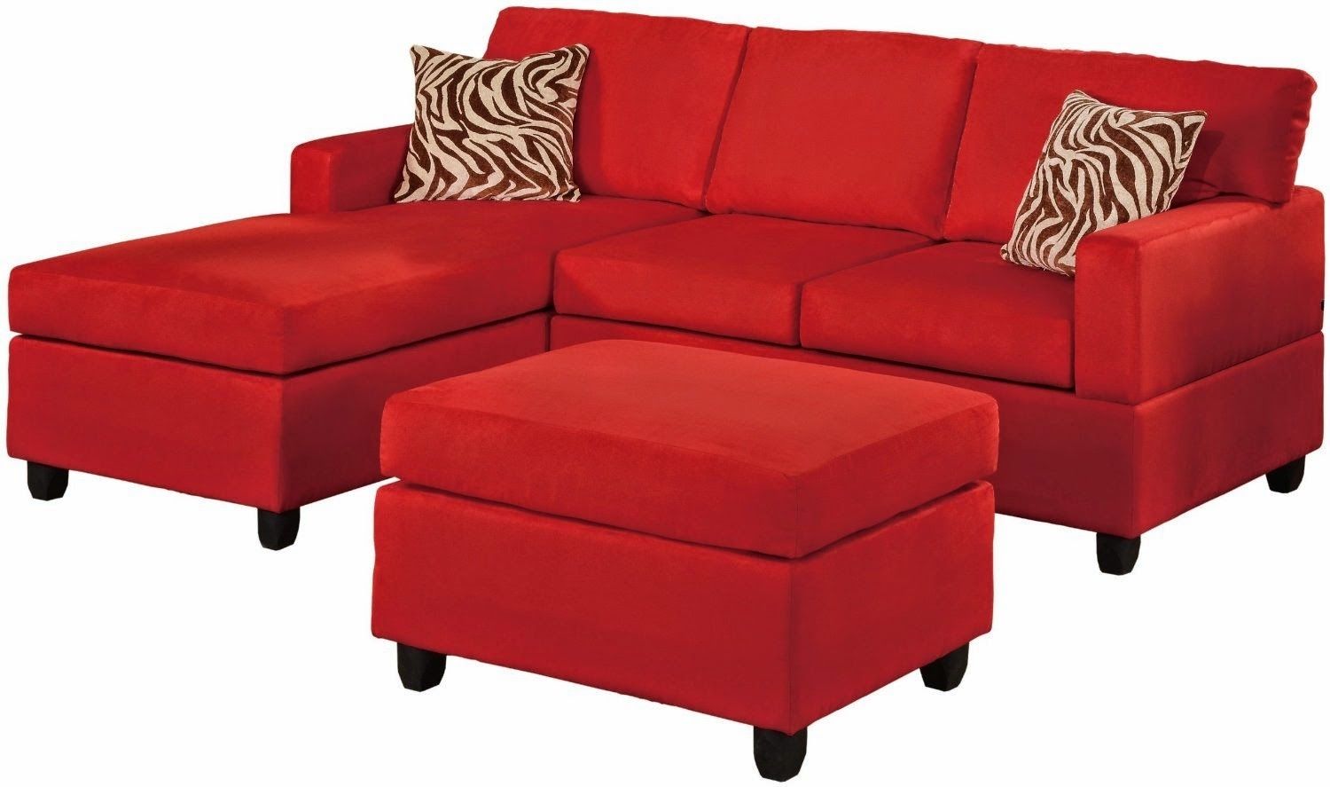 Red Sectional Couch Set Piece Fabric Printed Couches – Dma Homes | #7345 Throughout Red Sectional Sofas With Ottoman (Photo 9 of 15)