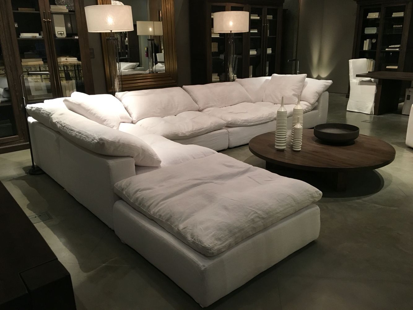 Restoration Hardware Sectional "cloud" Couch | [future Home Intended For Comfy Sectional Sofas (Photo 3 of 10)