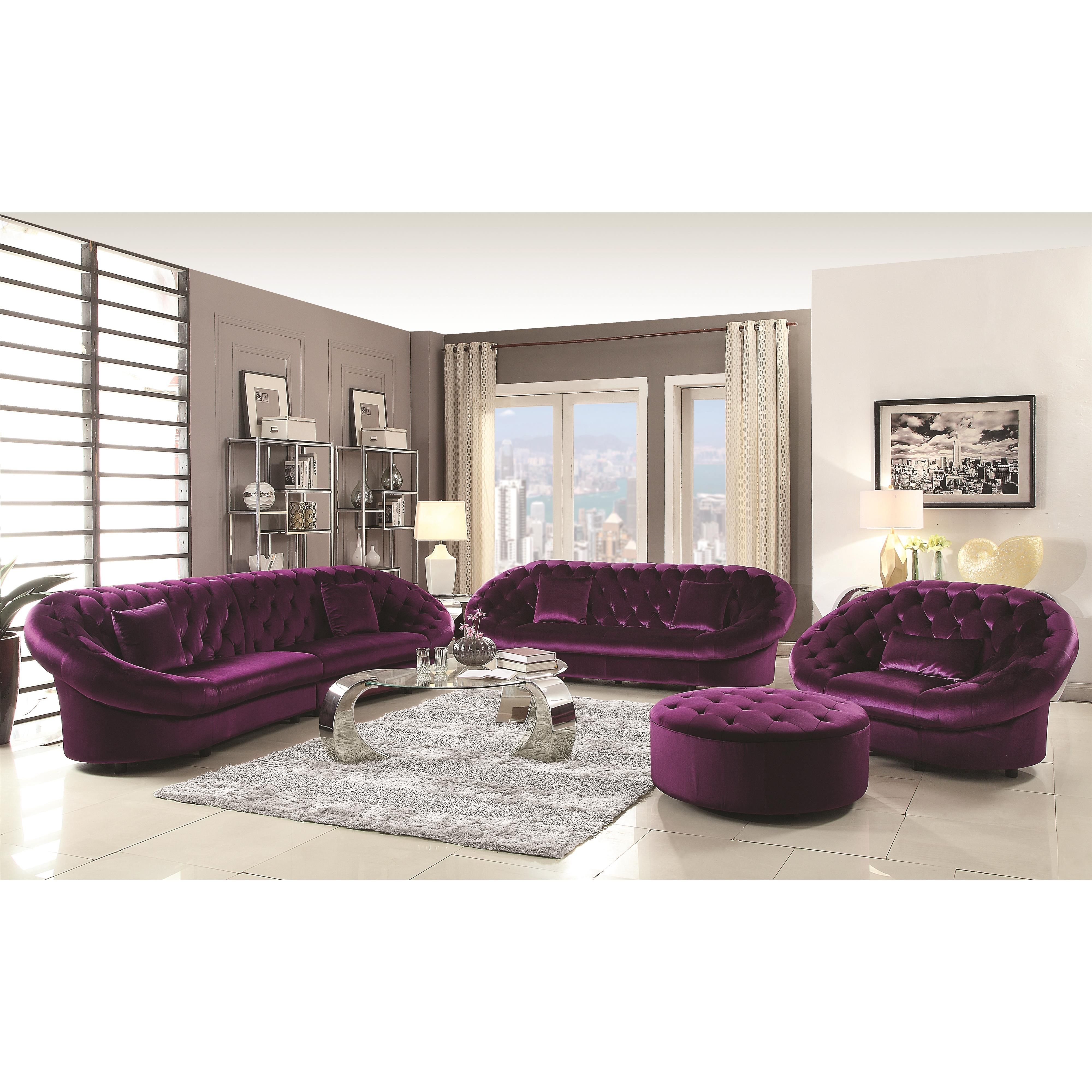Romanus Mid Century Purple Velvet Modern Sectional Sofa | Quality For Philadelphia Sectional Sofas (Photo 4 of 10)