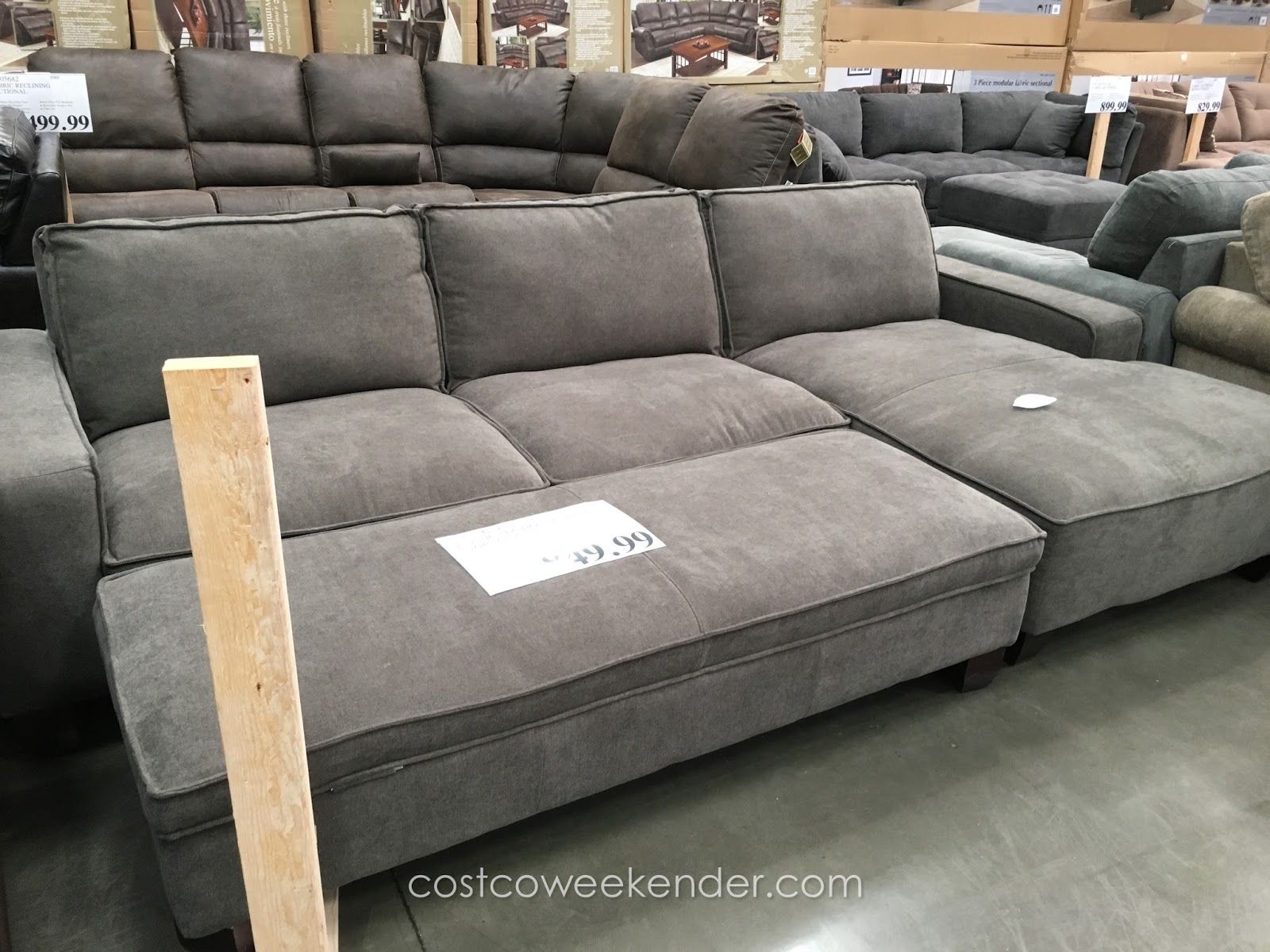 Sectional Sofa Design: Costco Sectional Sofas Best Ever Leather With Long Chaise Sofas (Photo 4 of 10)