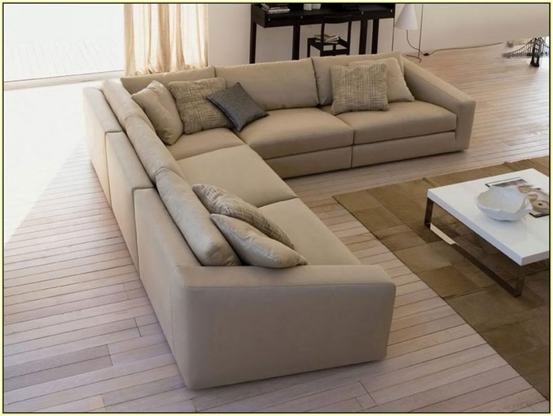 Sectional Sofa Design: Deep Seated Sectional Sofa Small Space Fabric Intended For Deep Seating Sectional Sofas (View 5 of 10)