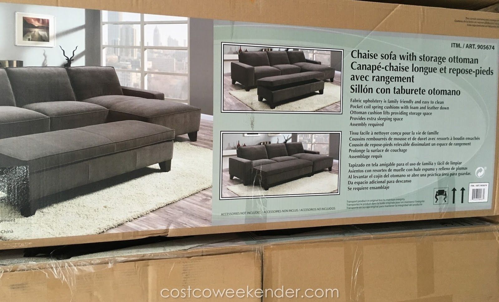 Sectional Sofa Design: Elegant Sectional Sofa With Chaise Costco Regarding Sectional Sofas With Chaise And Ottoman (Photo 10 of 15)