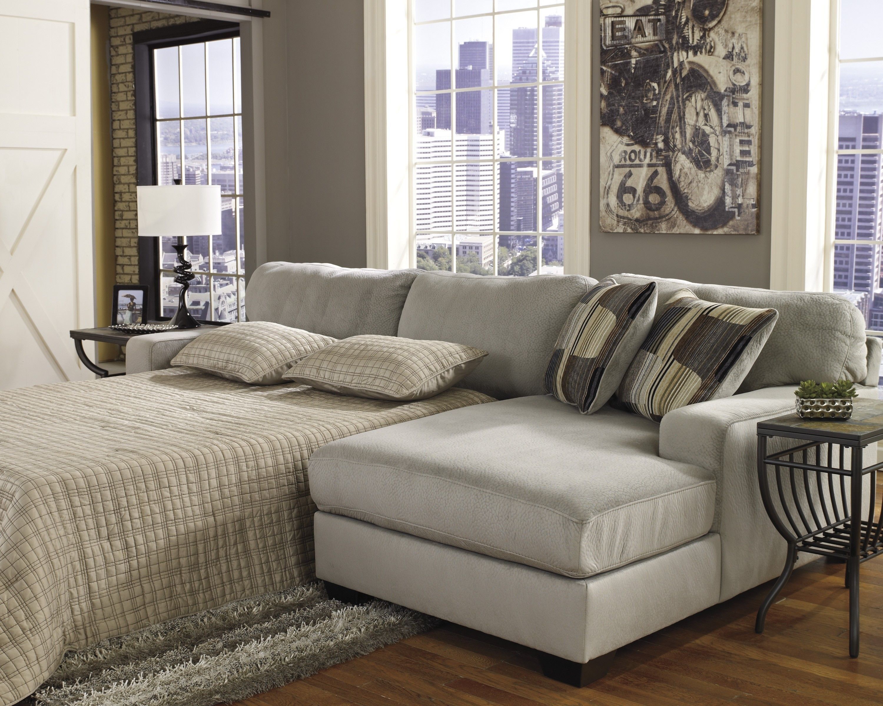Sectional Sofa With Queen Size Sleeper | Http://tmidb Regarding Macon Ga Sectional Sofas (Photo 7 of 10)