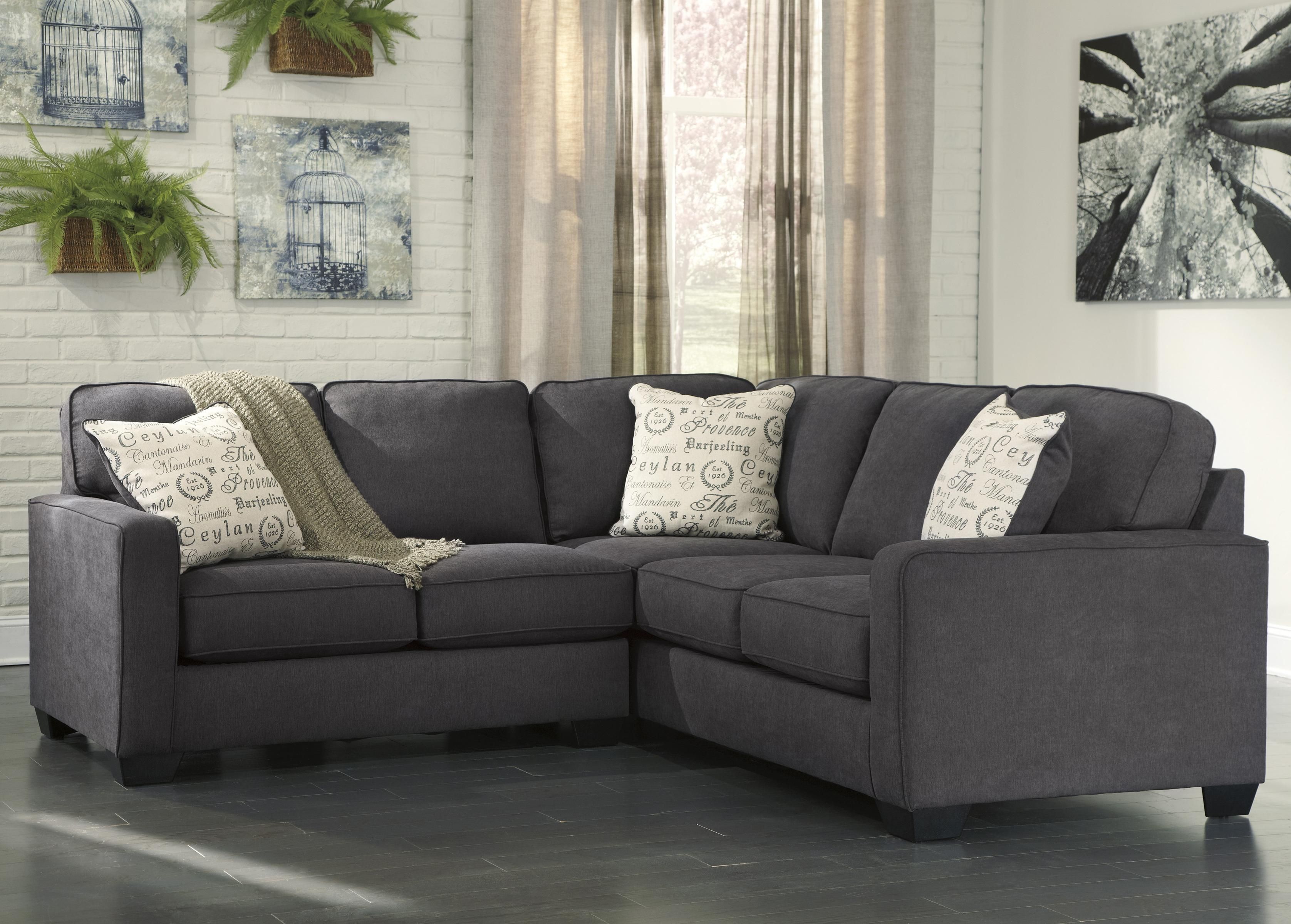 Signature Designashley Alenya – Charcoal 2 Piece Sectional With Regarding Green Bay Wi Sectional Sofas (Photo 2 of 10)