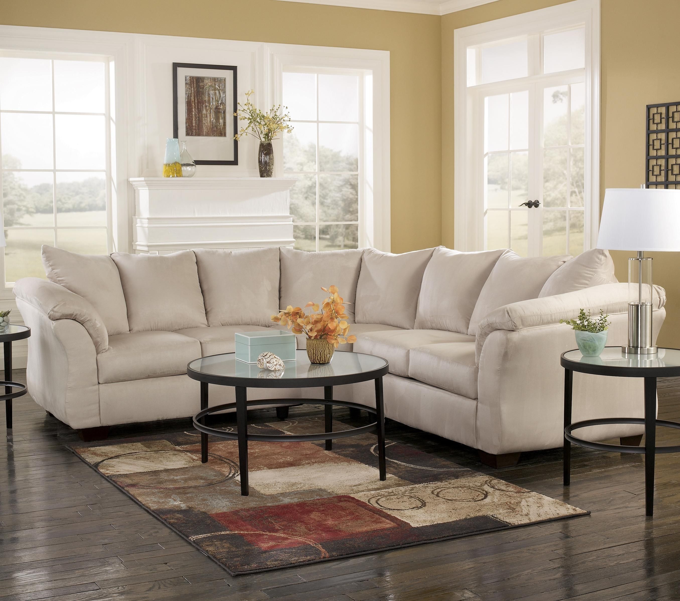 Signature Designashley Darcy – Stone Contemporary Sectional Sofa Intended For Janesville Wi Sectional Sofas (View 8 of 10)
