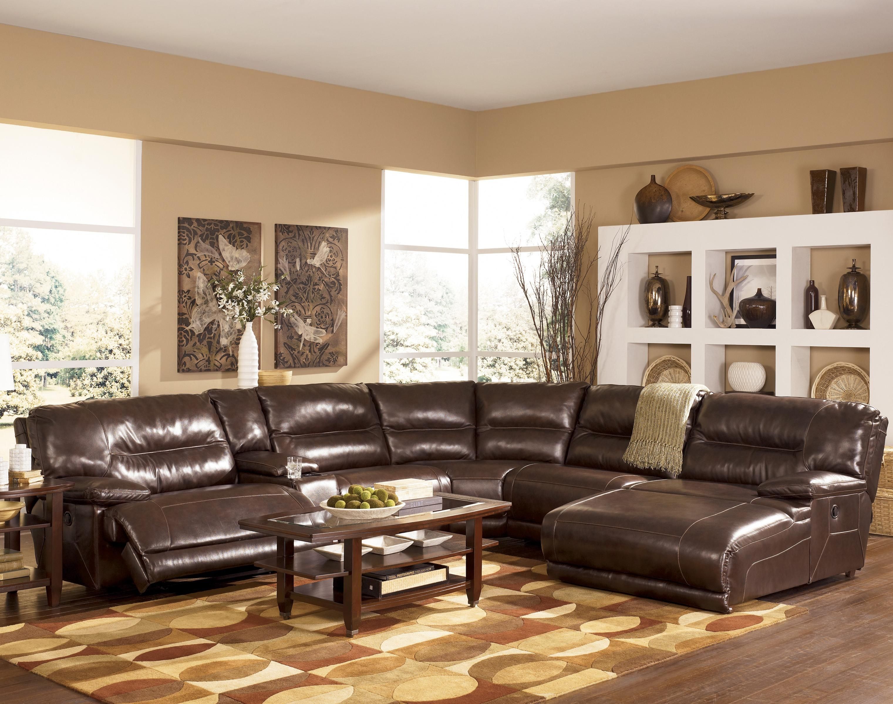 Signature Designashley Exhilaration – Chocolate Contemporary For Erie Pa Sectional Sofas (View 3 of 10)
