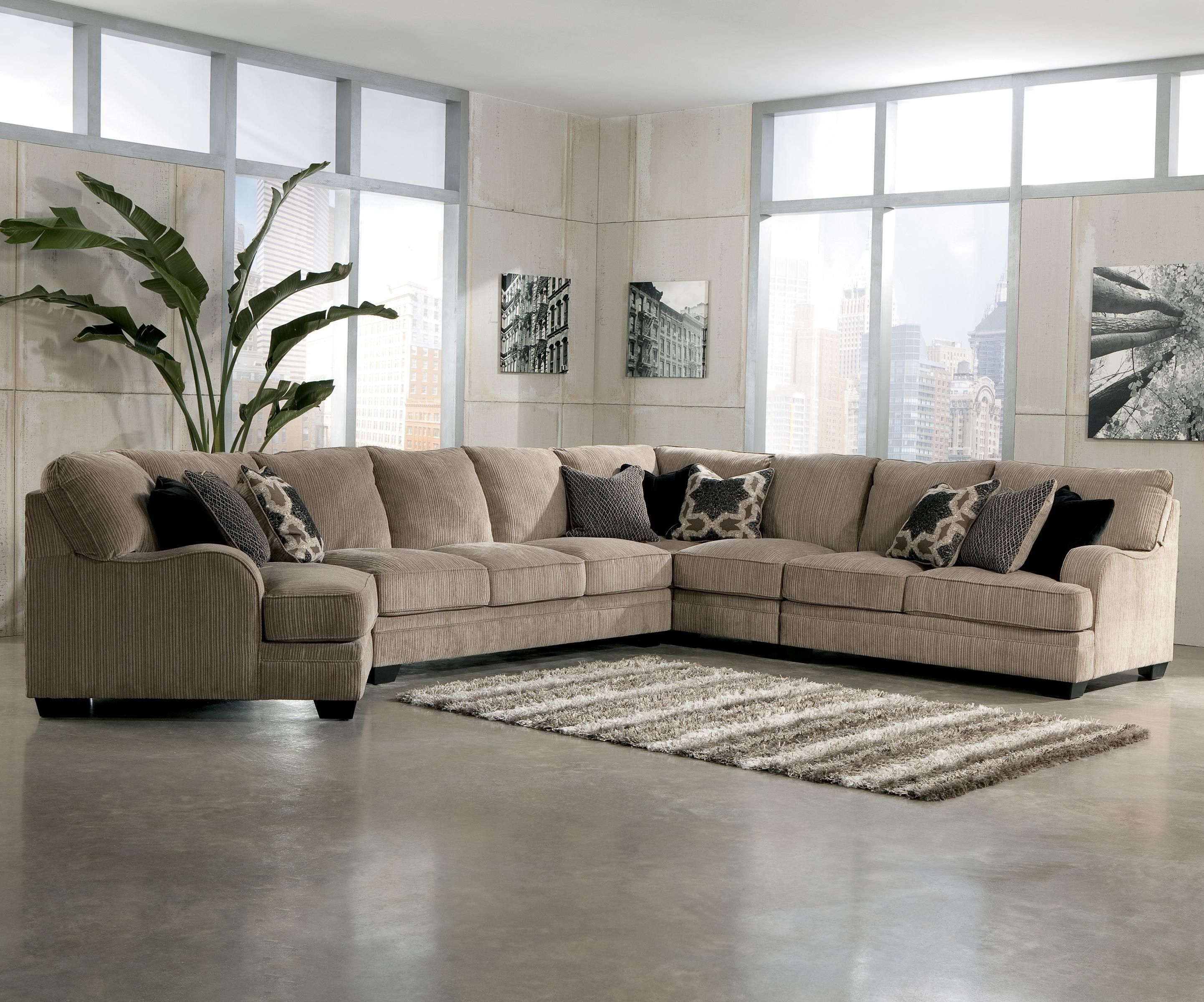 Signature Designashley Katisha – Platinum 5 Piece Sectional Sofa For Hattiesburg Ms Sectional Sofas (Photo 2 of 10)