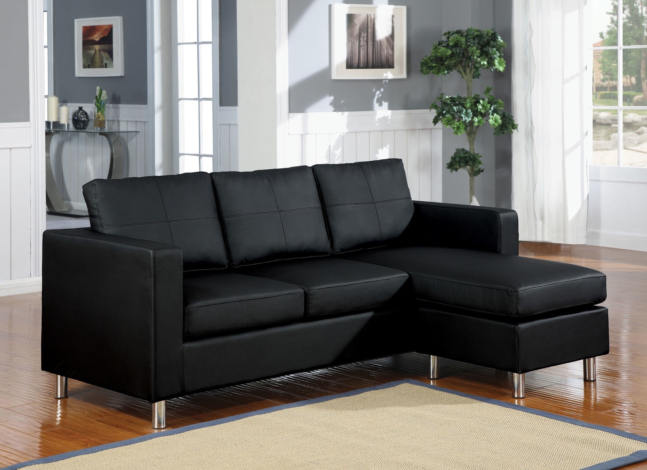 Sofa : Small Sectional Sofa With Chaise Lounge Suede Sectional With Narrow Spaces Sectional Sofas (Photo 10 of 10)