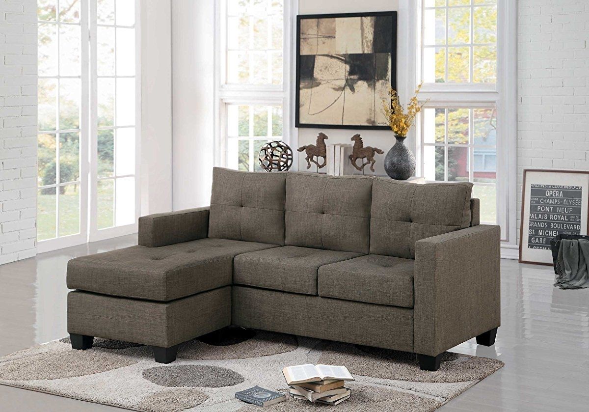 Sofa : Sofa Bed Sale Modern Tufted Sectional Large Sectional Sofa Regarding Leather Sectionals With Chaise And Ottoman (View 10 of 15)
