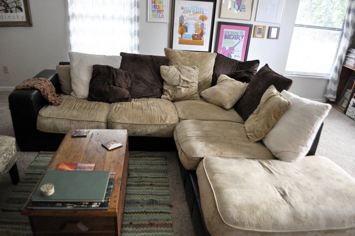 Stunning Vintage Living Room With Oversized Most Comfortable Inside Comfy Sectional Sofas (View 4 of 10)