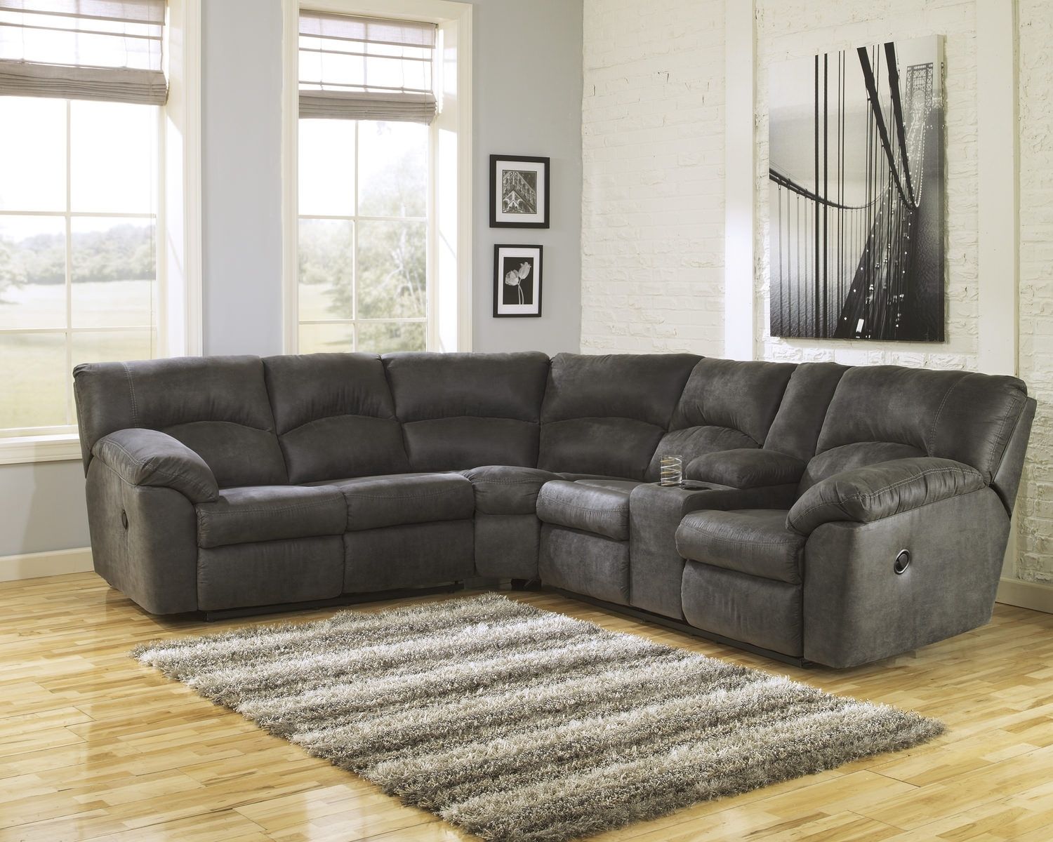 Tambo 2 Piece Reclining Sectional | Dock86 Within Dock 86 Sectional Sofas (View 1 of 10)