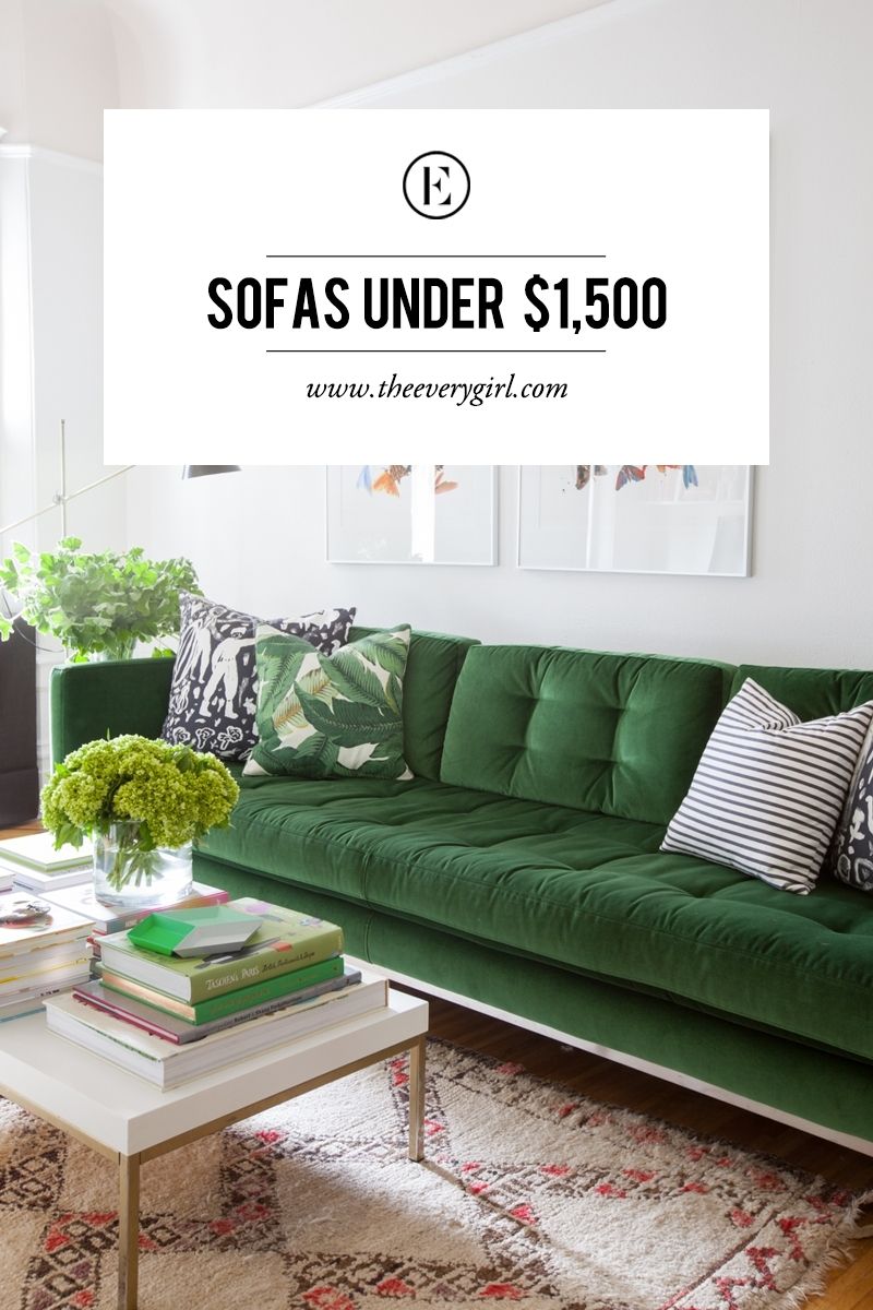 The Best Affordable Sofas For Every Budget | The Everygirl With Sectional Sofas Under  (View 6 of 10)