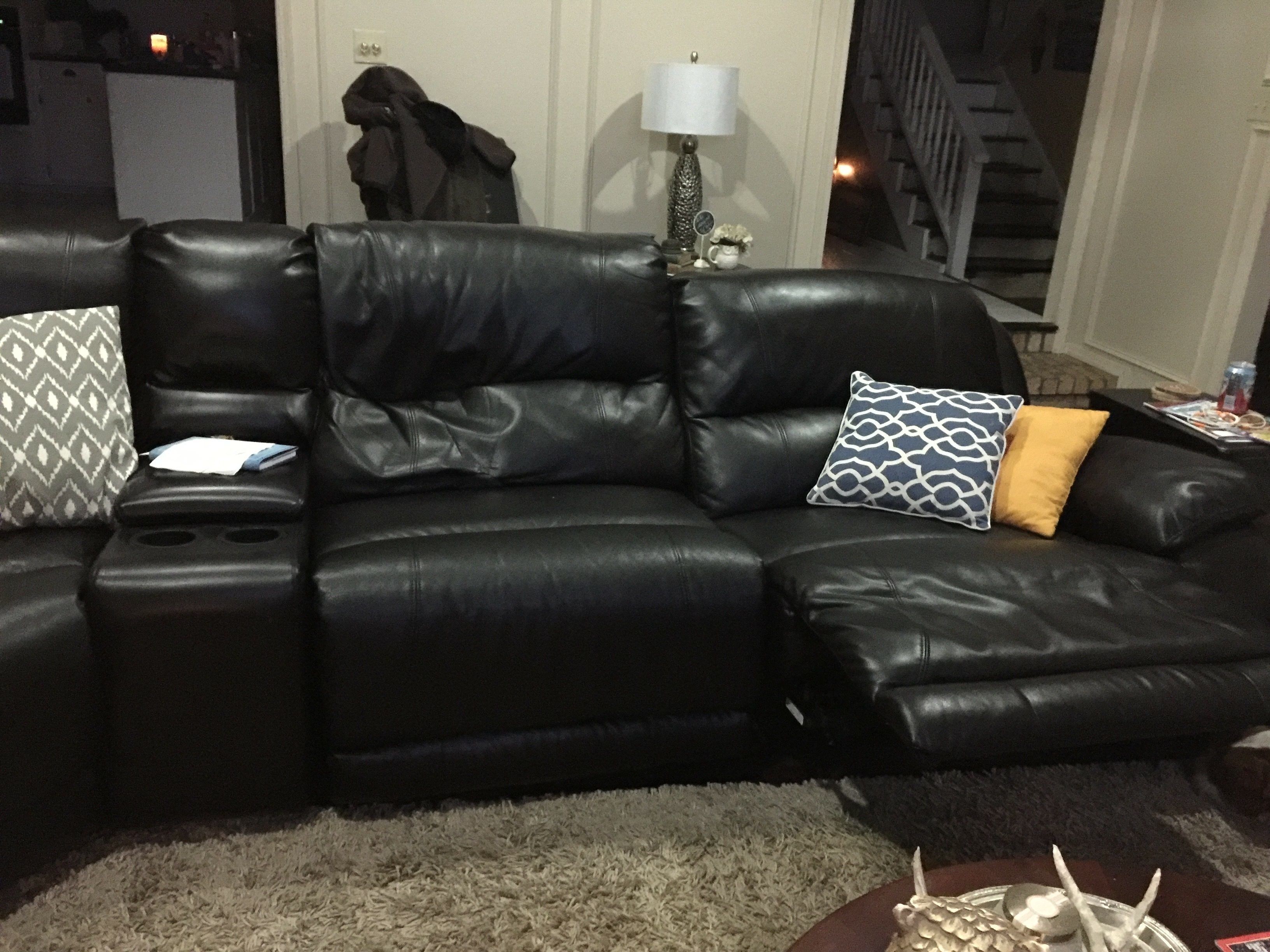 craigslist leather sofa set