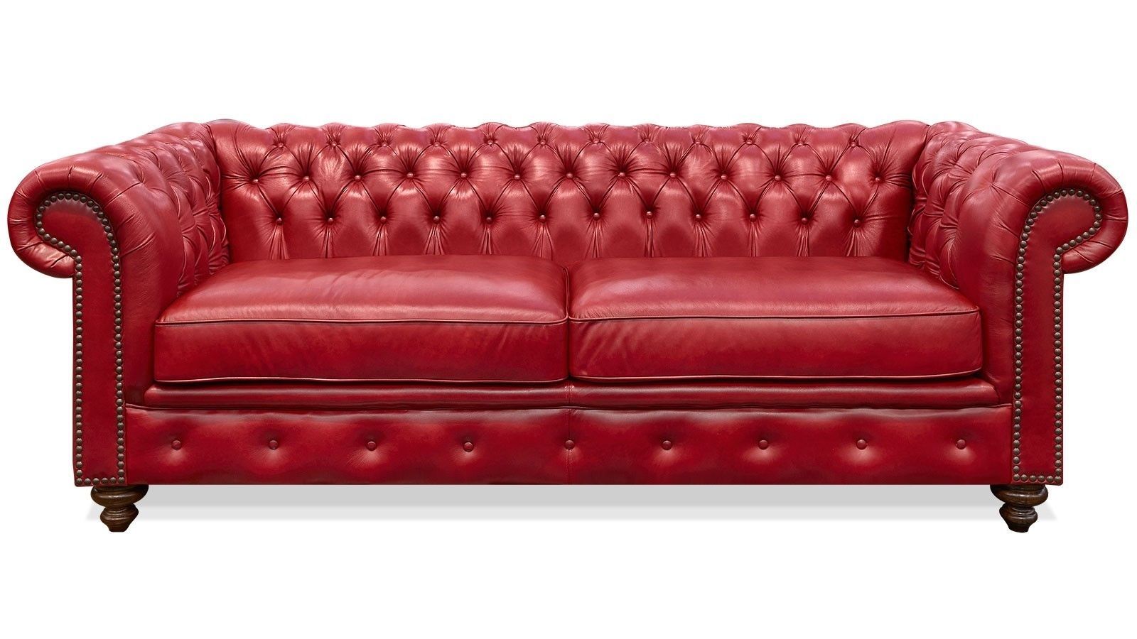 Unbelievable Red Leather Sofa With Jinanhongyu Picture For Trend And With Red Leather Sofas (Photo 5 of 15)