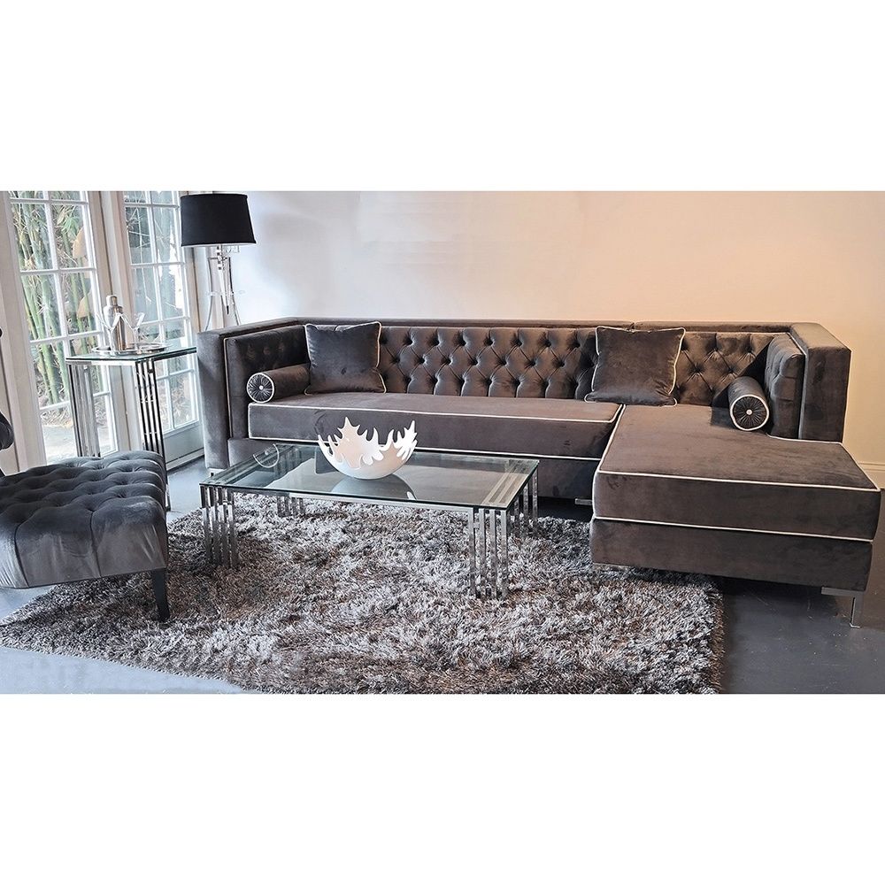 Velvet Sectional Sofa | House Furniture Ideas Within Velvet Sectional Sofas (Photo 8 of 10)