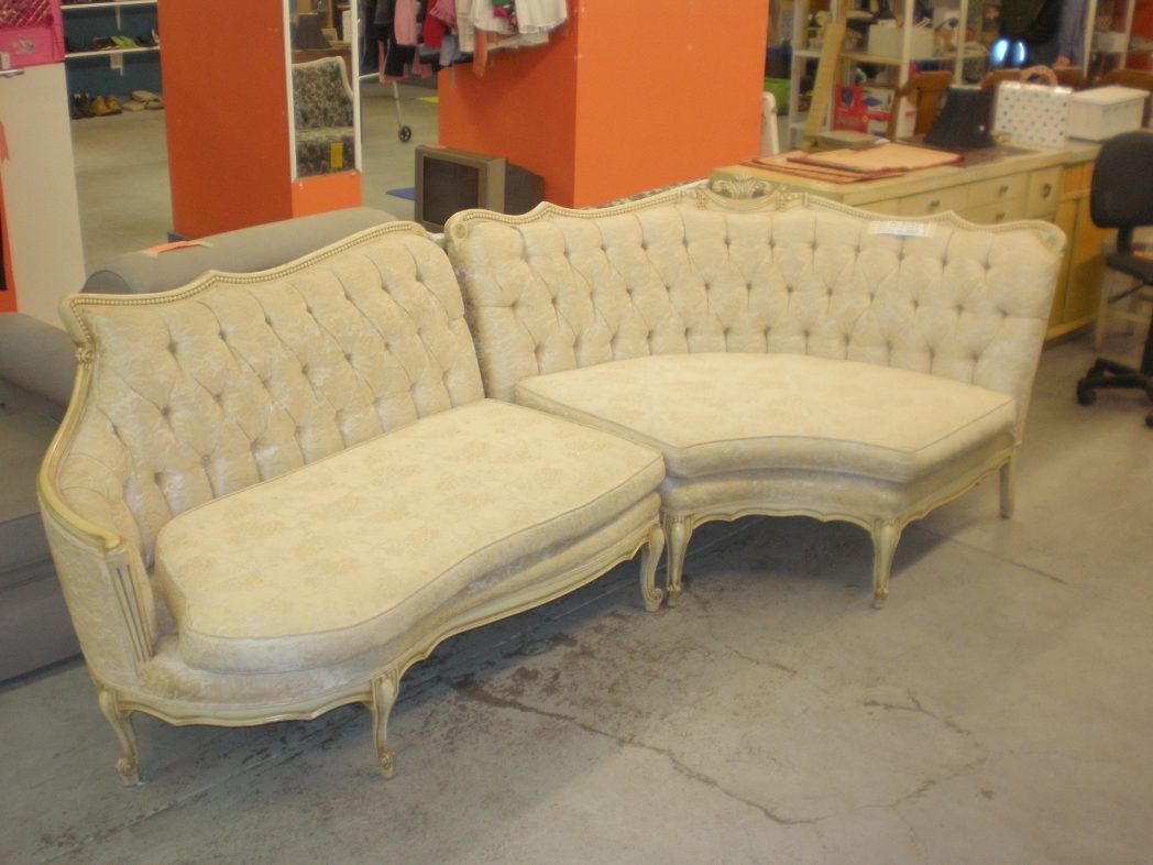 Vintage Sectional Sofa Velvet Retro Style Round Stock Photos Hd In Vintage Sectional Sofas (View 3 of 10)