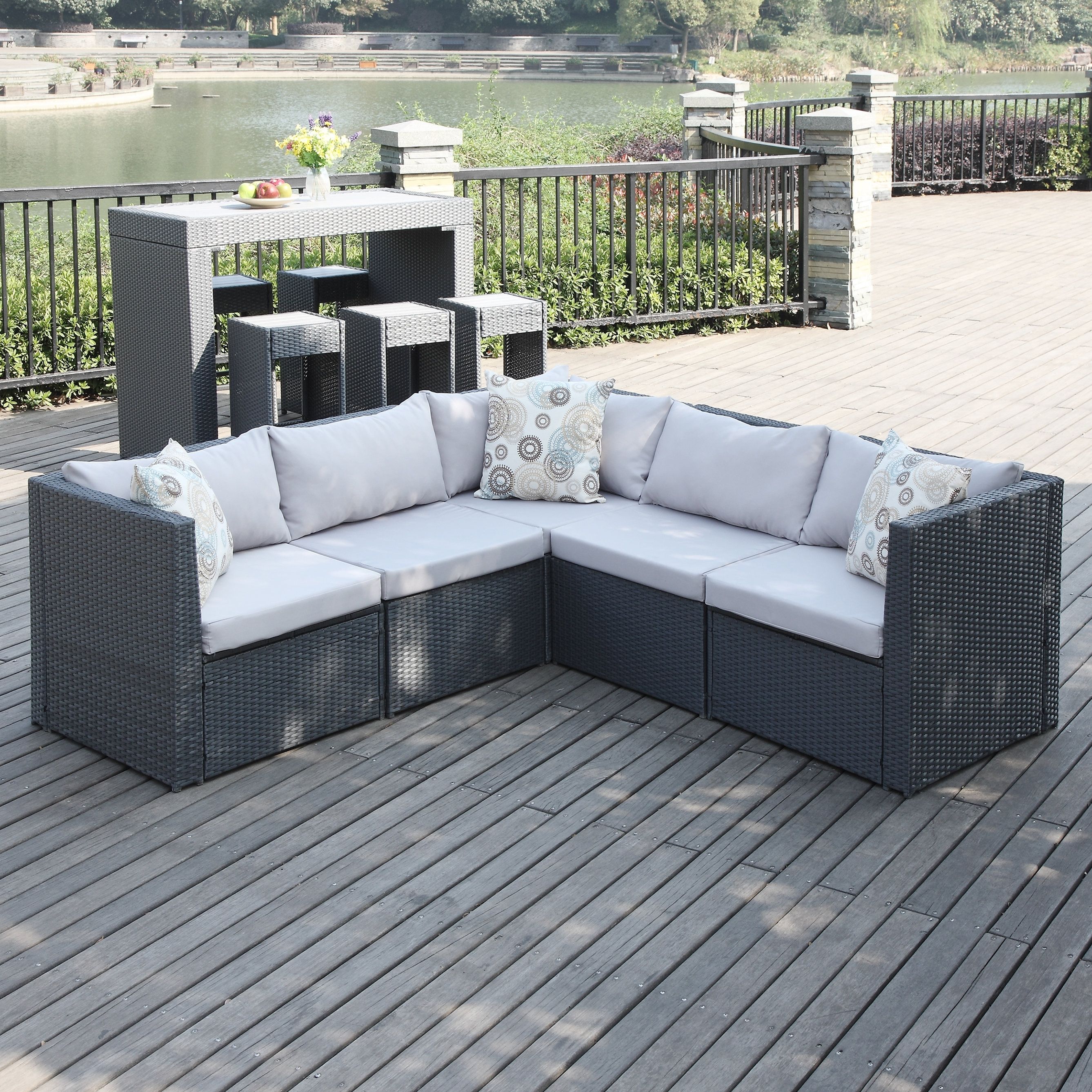 Wicker Patio Furniture You'll Love | Wayfair Within Patio Sofas (Photo 5 of 10)